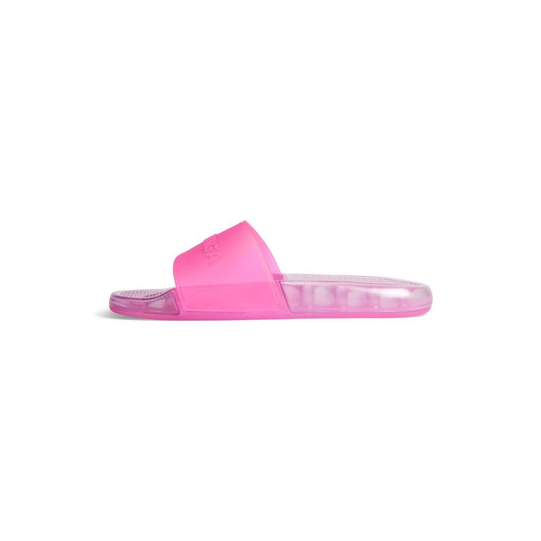 Balenciaga o1w1db10326 Pool Transparent Slide Sandals in Pink Size US 9 / IT 39 - 3 Thumbnail