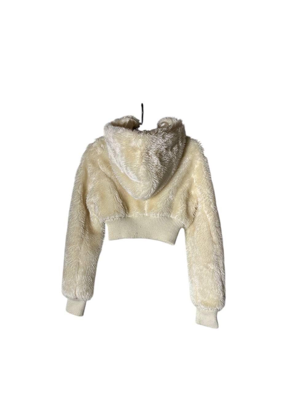 Hysteric Glamour Y2K Cropped FUR Over Fuzzy Hood Bomber Jacket IfSixWasNine Size XS / US 0-2 / IT 36-38 - 4 Thumbnail