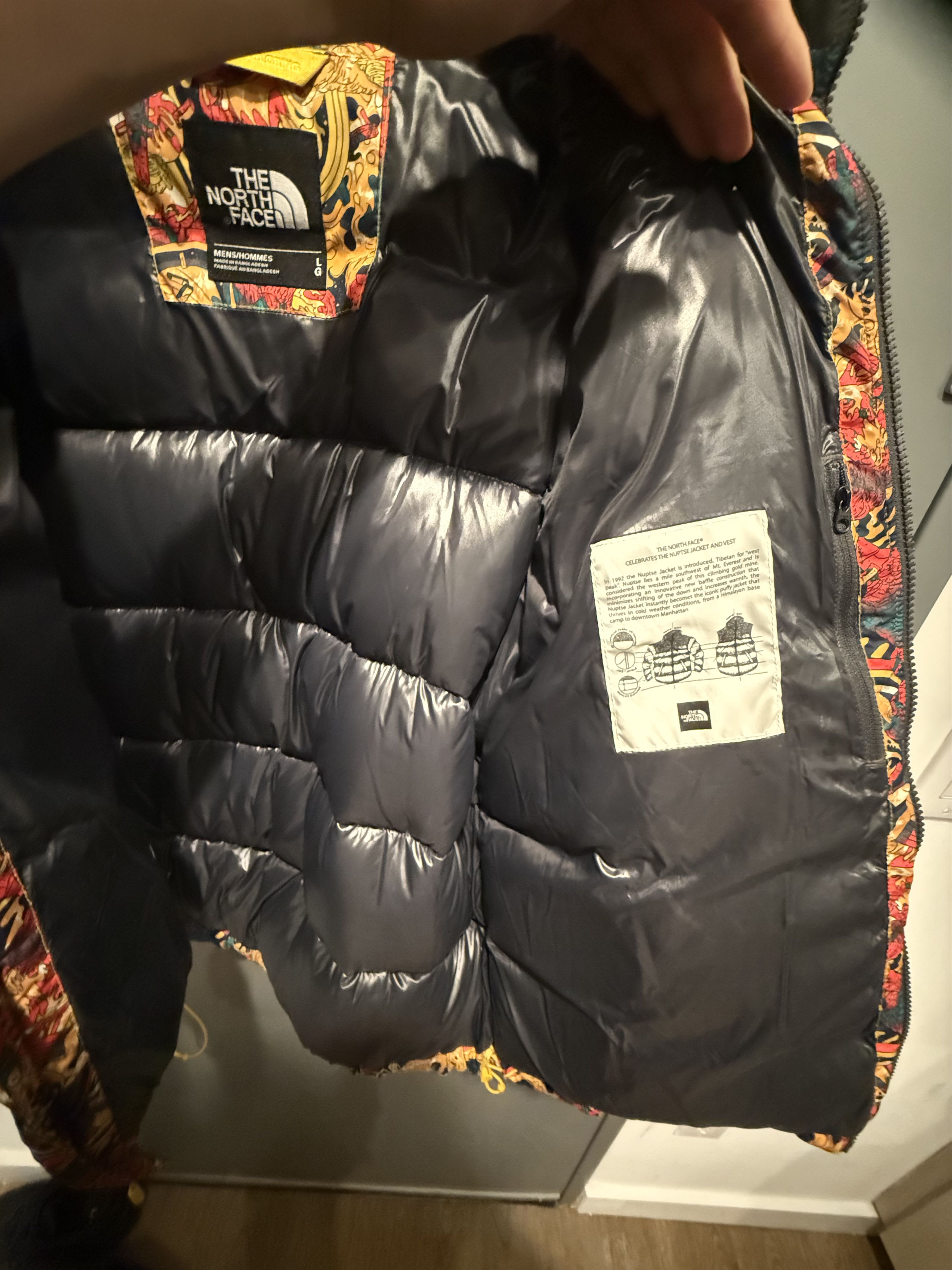 The North Face The North Face 1992 Nuptse Jacket Leopard Yellow Genesis Size US L / EU 52-54 / 3 - 5 Thumbnail