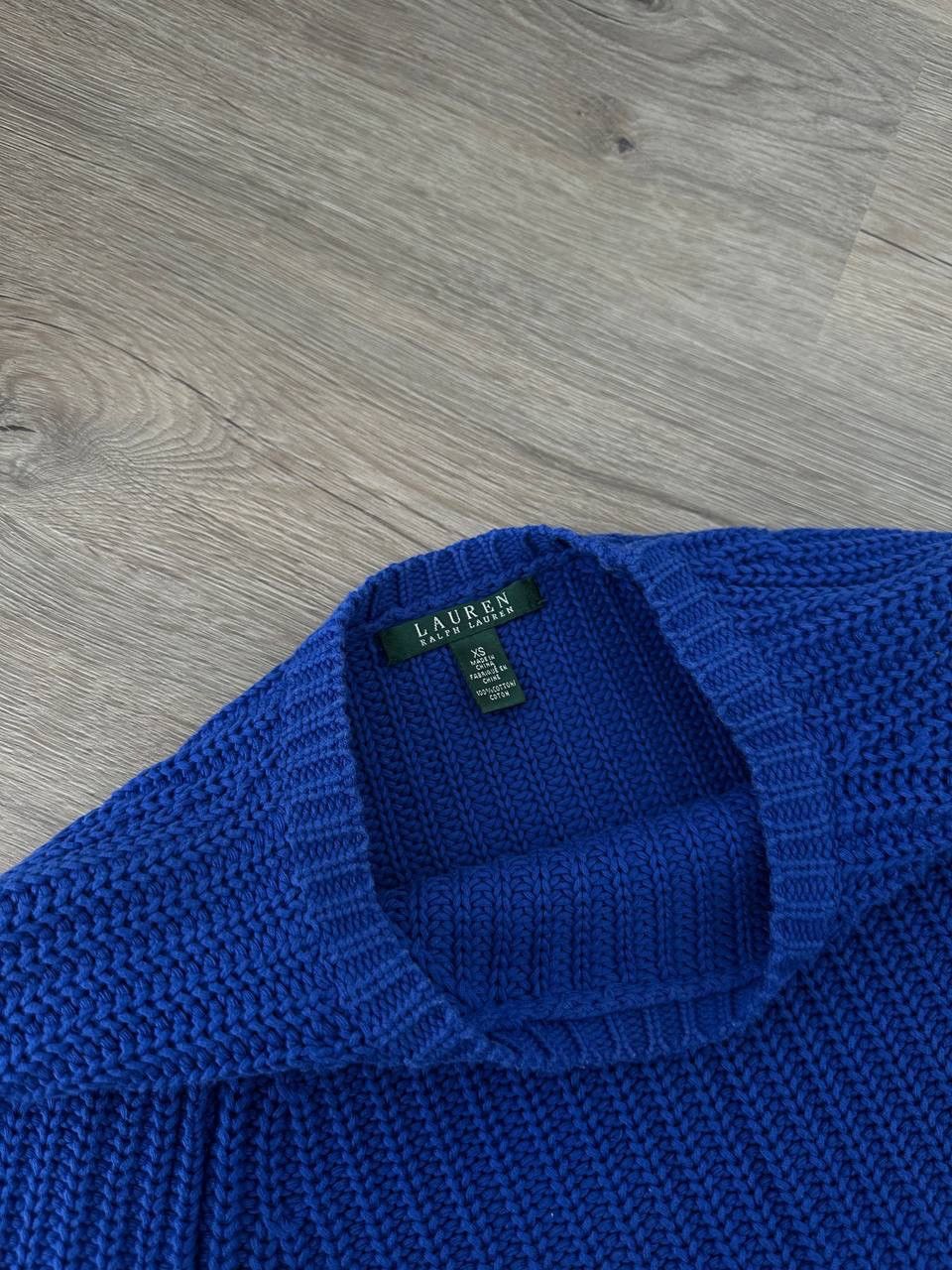 Polo Ralph Lauren × Vintage Vintage Polo Ralph Lauren Blue Ribbed Knit Sweater Size XS / US 0-2 / IT 36-38 - 7 Thumbnail