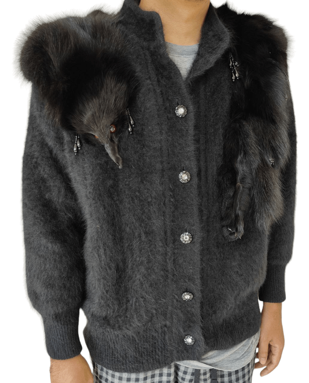 Japanese Brand Very Rare Vintage Runa Faux Fur Mohair Jacket Size US M / EU 48-50 / 2 - 3 Thumbnail