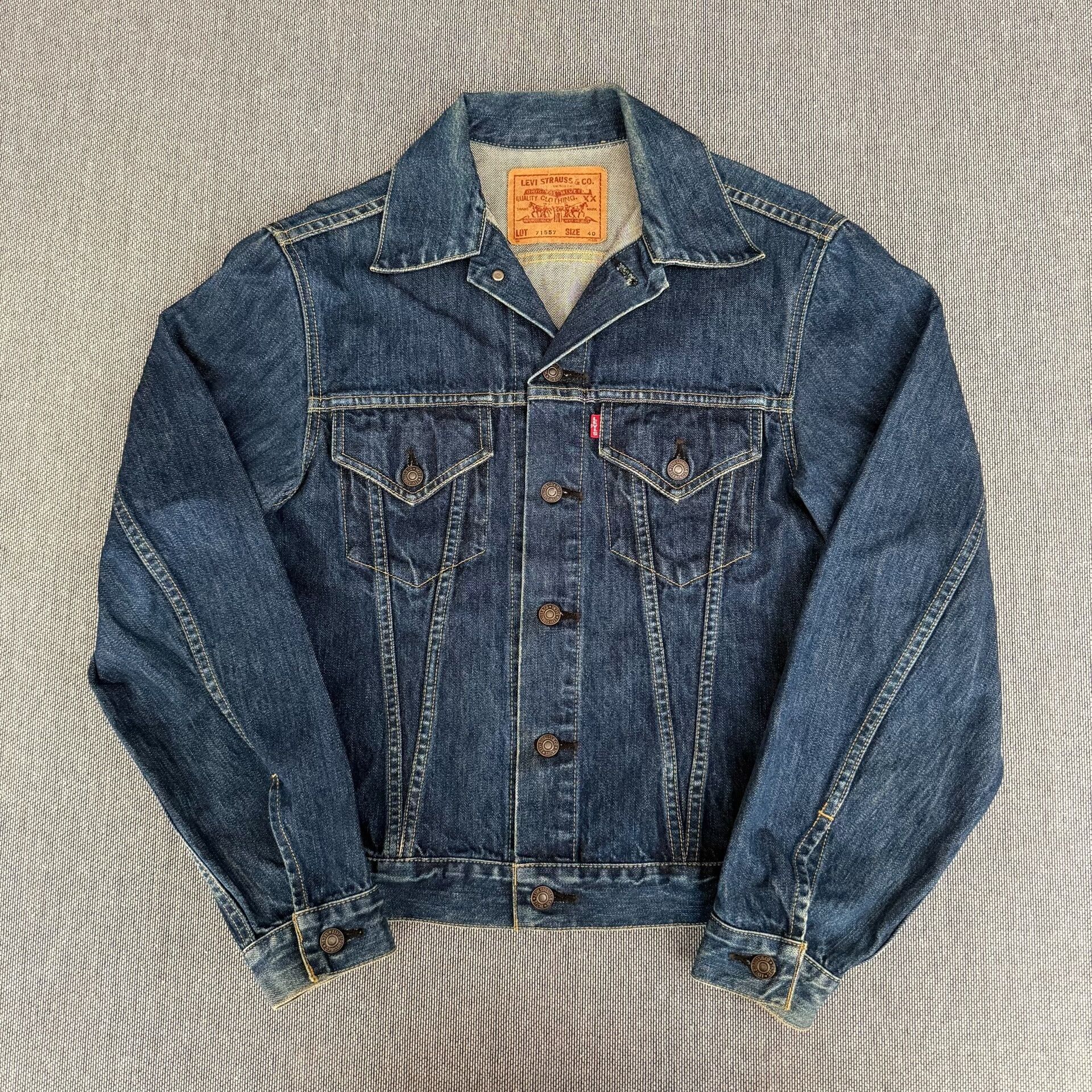 Levi's Vintage Clothing Levi's LVC 71557 J30 Denim Jacket Size US XXS / EU 40 - 1 Thumbnail