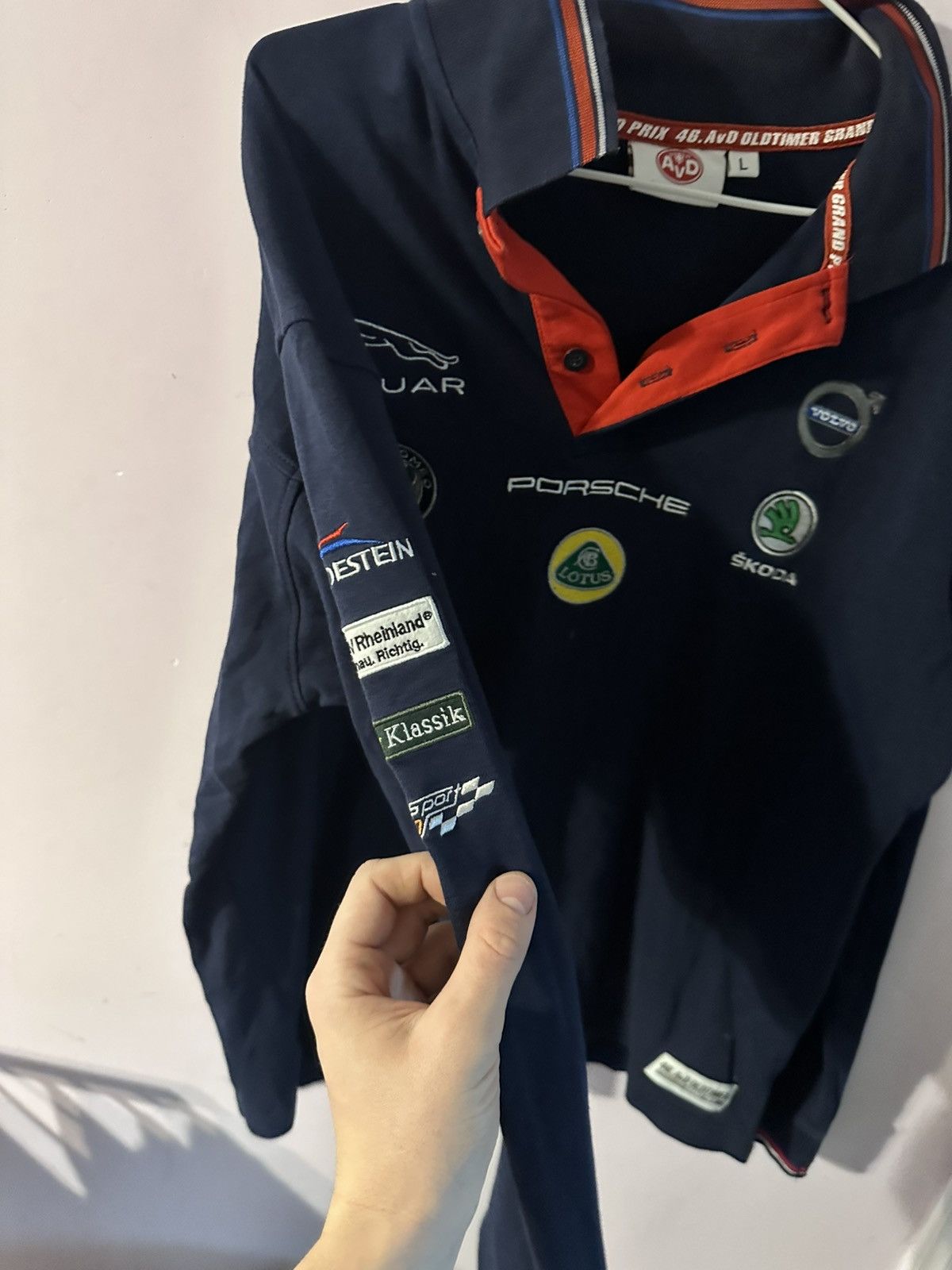 Porsche Design Racing AvD Grand Prix Sponsored Pullover Shirt PORSCHE 2018 Size US L / EU 52-54 / 3 - 3 Thumbnail