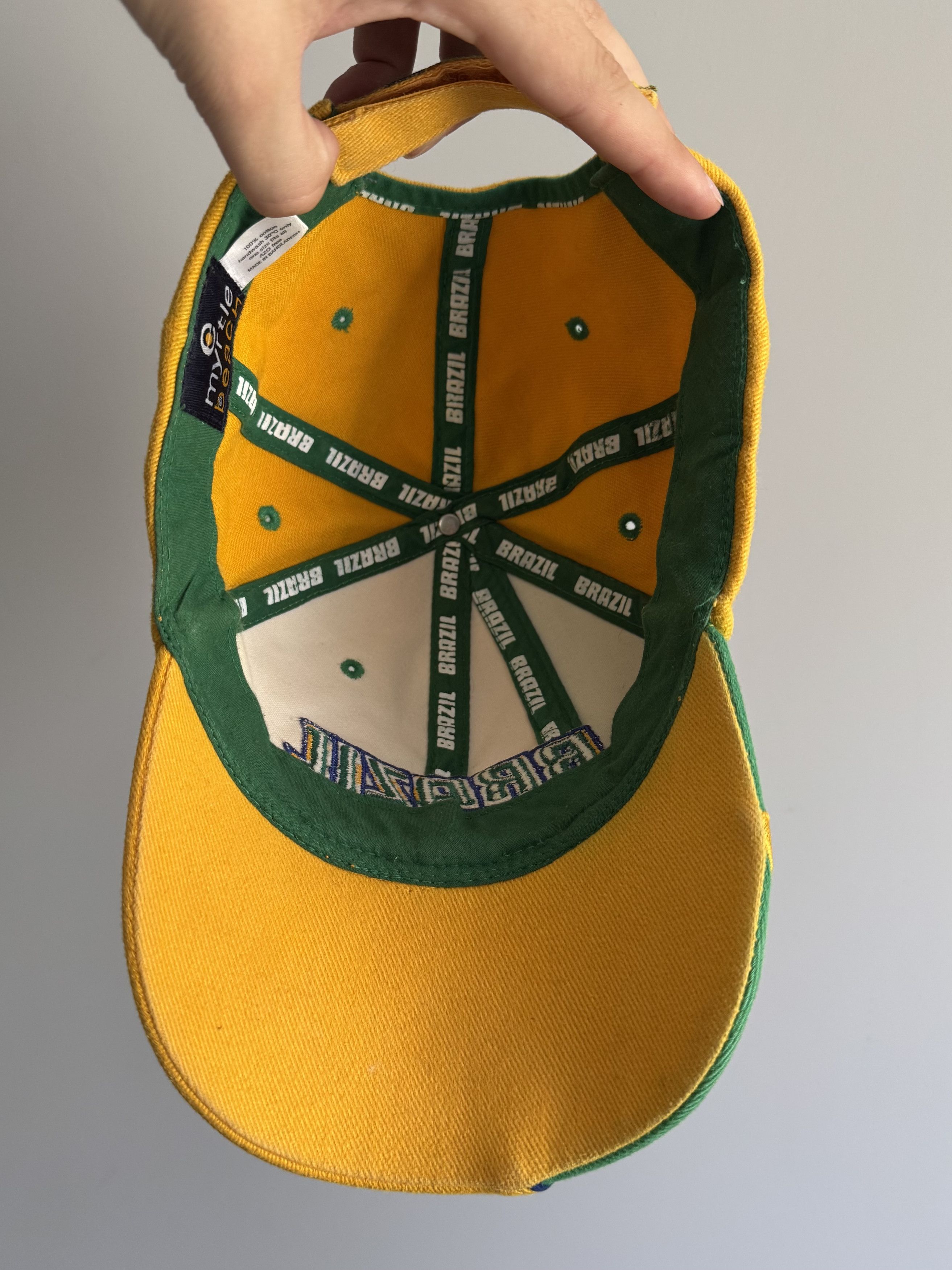 Nike Vintage Brazil Bloke Football Strapback Hat Cap Size ONE SIZE - 8 Thumbnail
