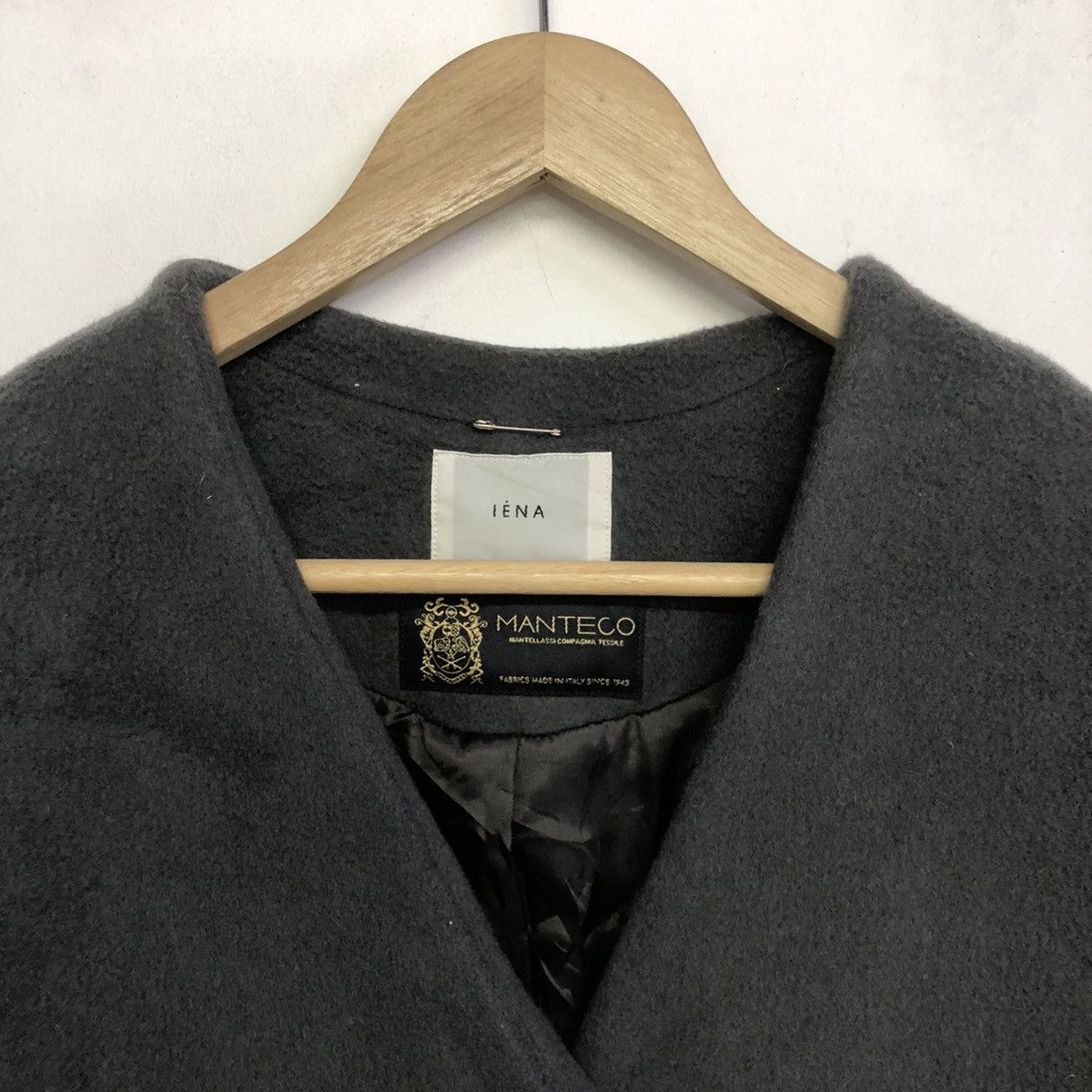 Japanese Brand IENA MANTECO NON-COLLAR WINTER LONG COAT Size XS / US 0-2 / IT 36-38 - 7 Thumbnail