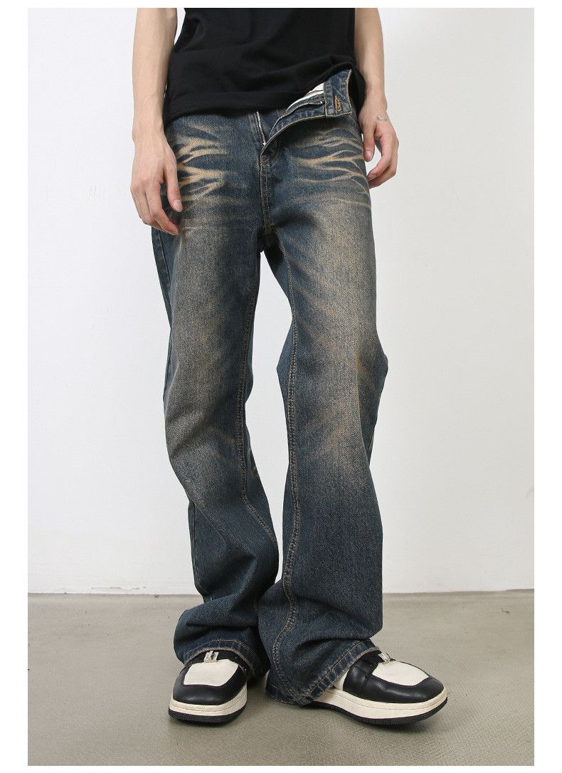 Japanese Brand American high street retro distressed loose flared jeans Size US 32 / EU 48 - 2 Thumbnail