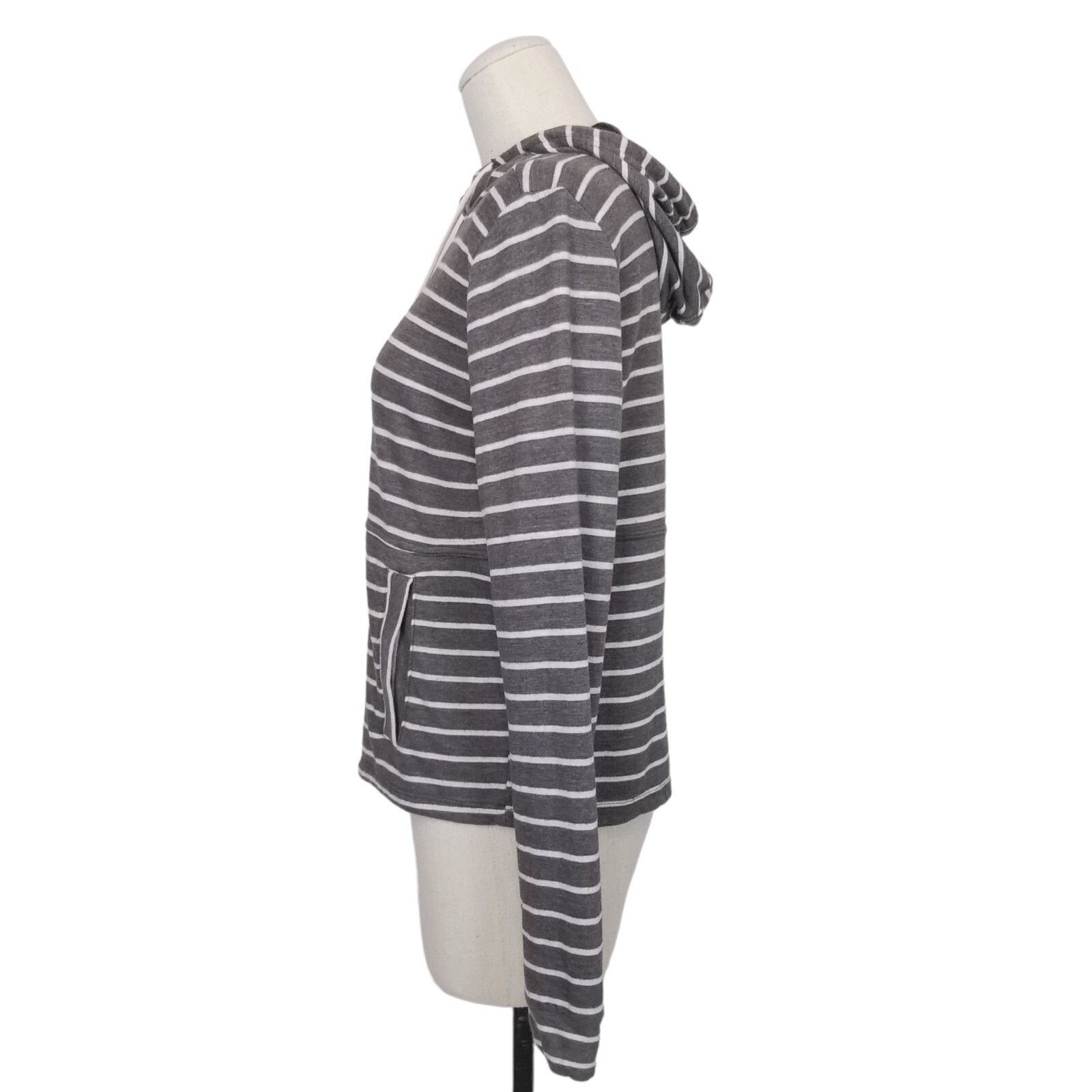 Marine Layer Marine Layer Double Knit Charcoal Gray Stripe Hoodie Small Size S / US 4 / IT 40 - 3 Thumbnail