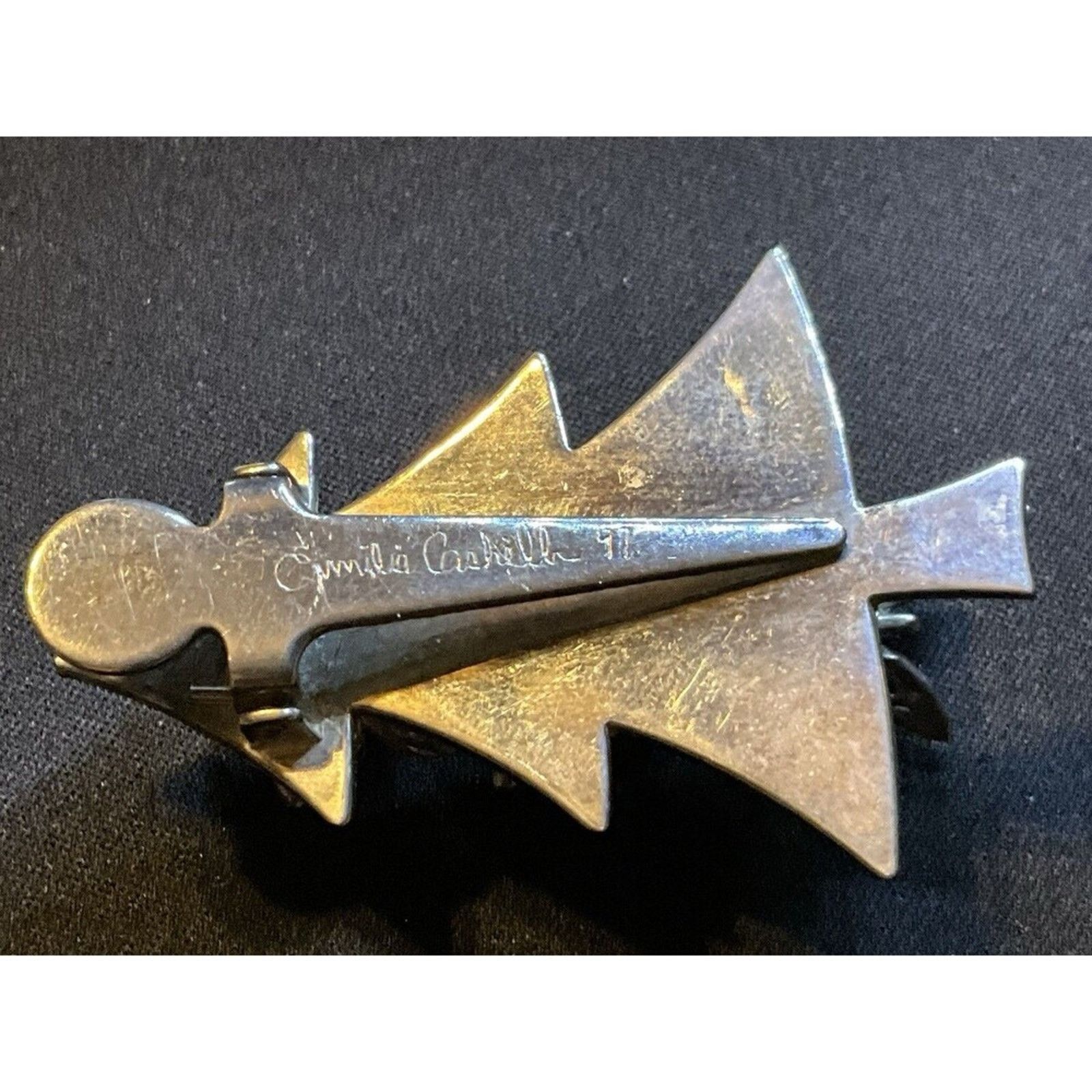 Other Emilia Castillo Vintage Stainless Scarf Clip Christmas Tree Size ONE SIZE - 4 Thumbnail