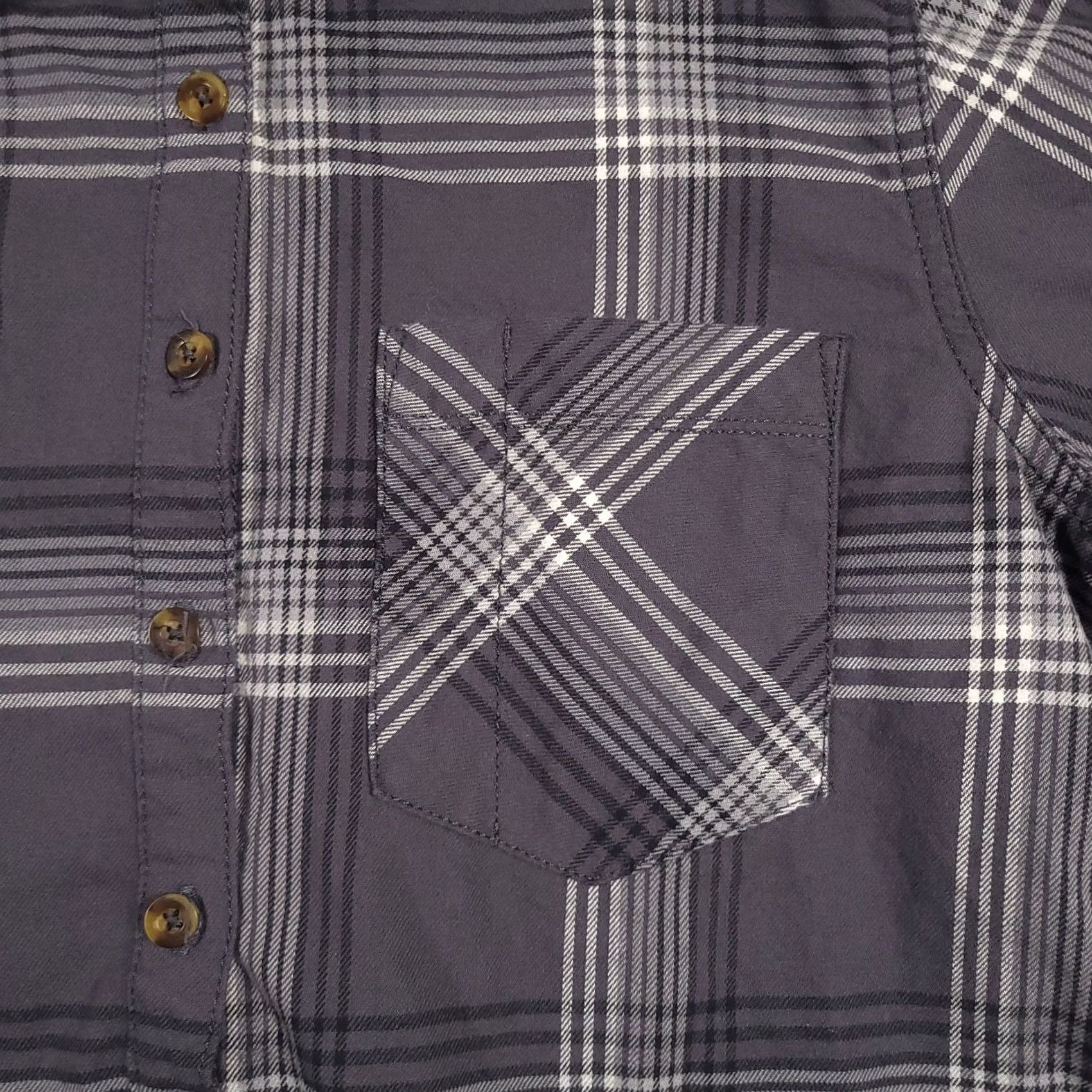 Carhartt VINTAGE Carhartt Pullover Plaid 1/2 Button Collared Shirt Women's Medium Gray Size M / US 6-8 / IT 42-44 - 4 Thumbnail