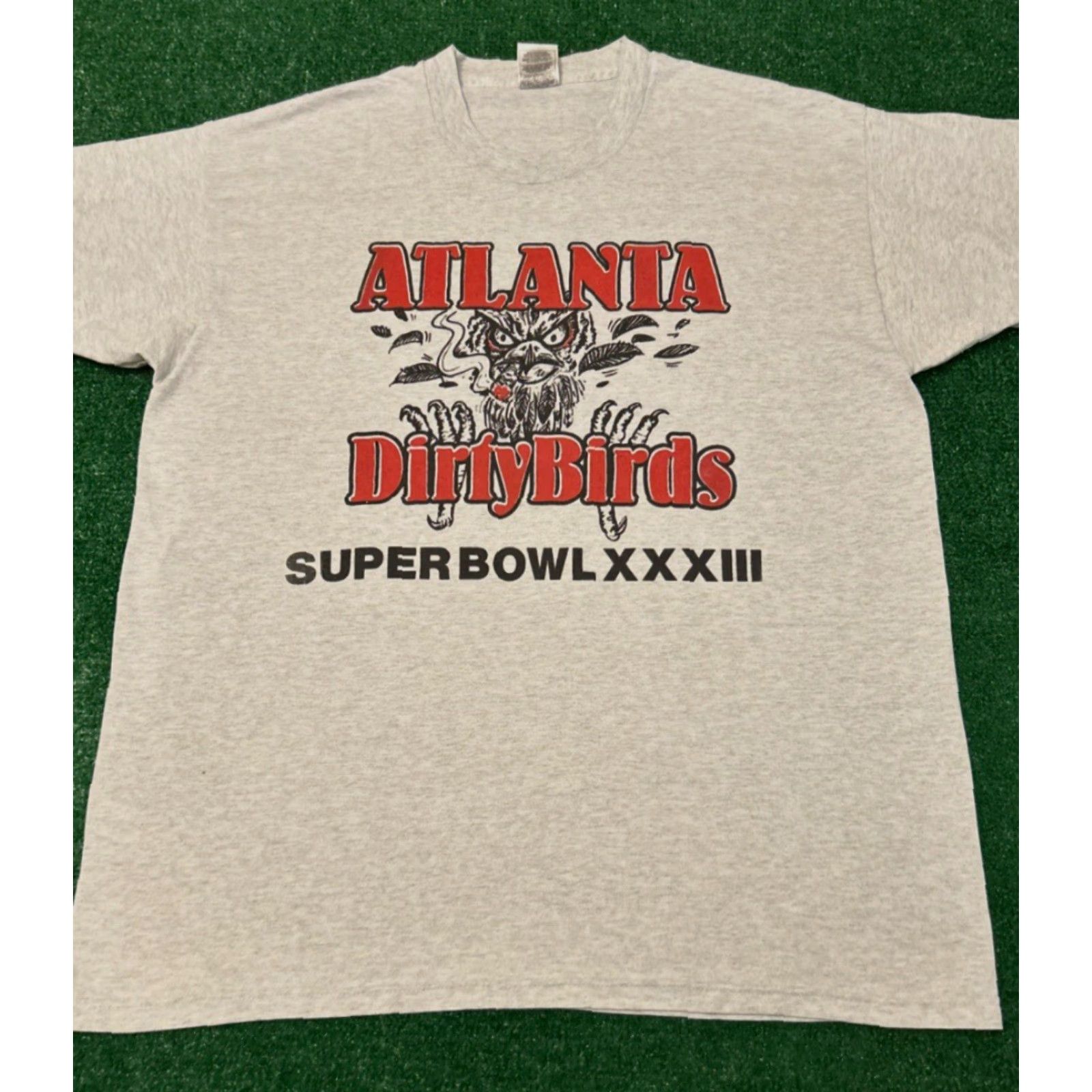NFL VINTAGE 90s Atlanta Falcons Dirty Birds NFL Superbowl 1999 VTG Shirt Mens XL Gray Short Sleeve T-Shirt Sports Vintage Hip Hop 90s Falcons Mens XL Size US XL / EU 56 / 4 - 3 Thumbnail