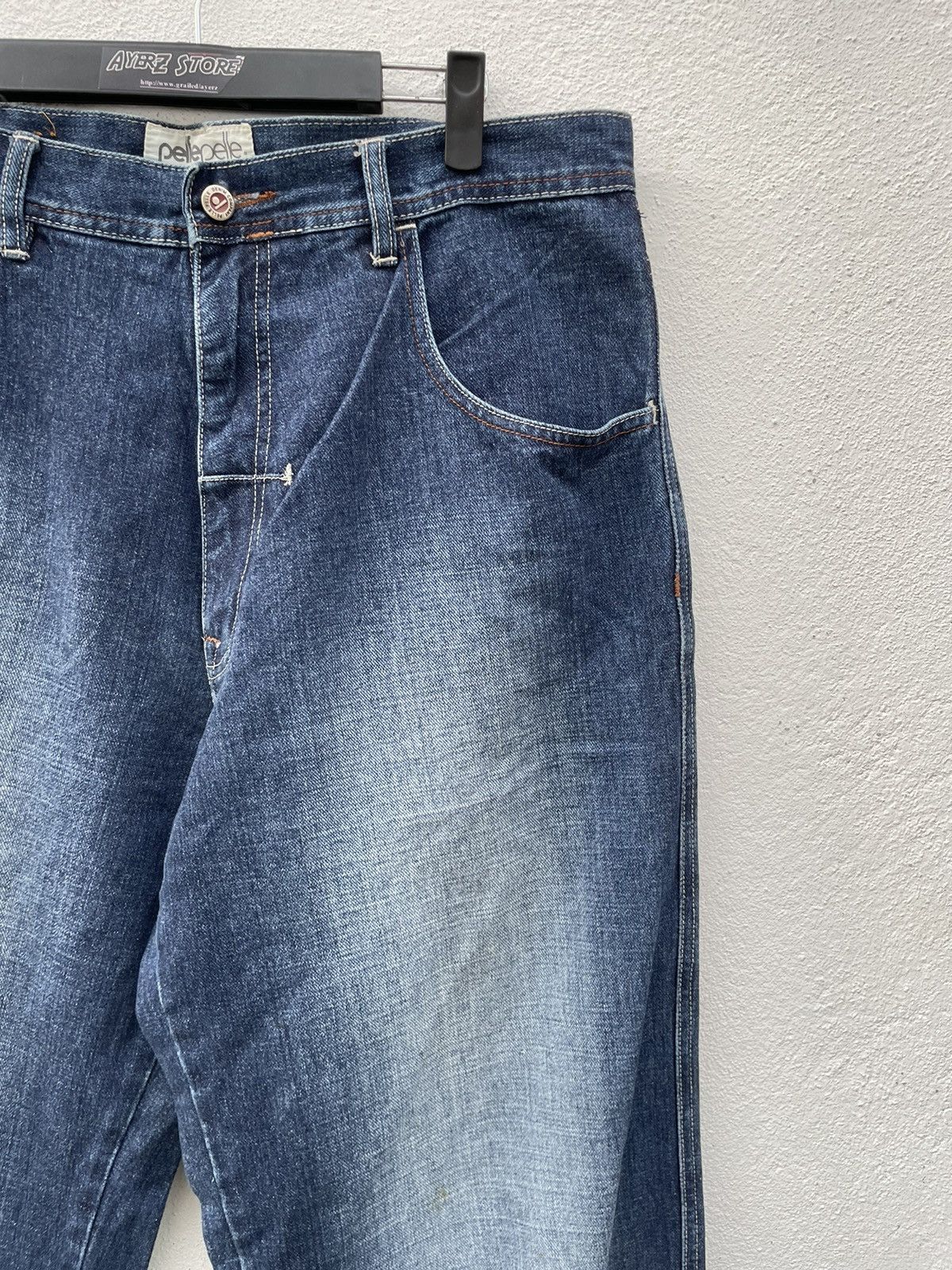 JNCO × Pelle Pelle Vintage Y2K Pelle Pelle Baggy Denim Jeans Size US 35 - 3 Thumbnail