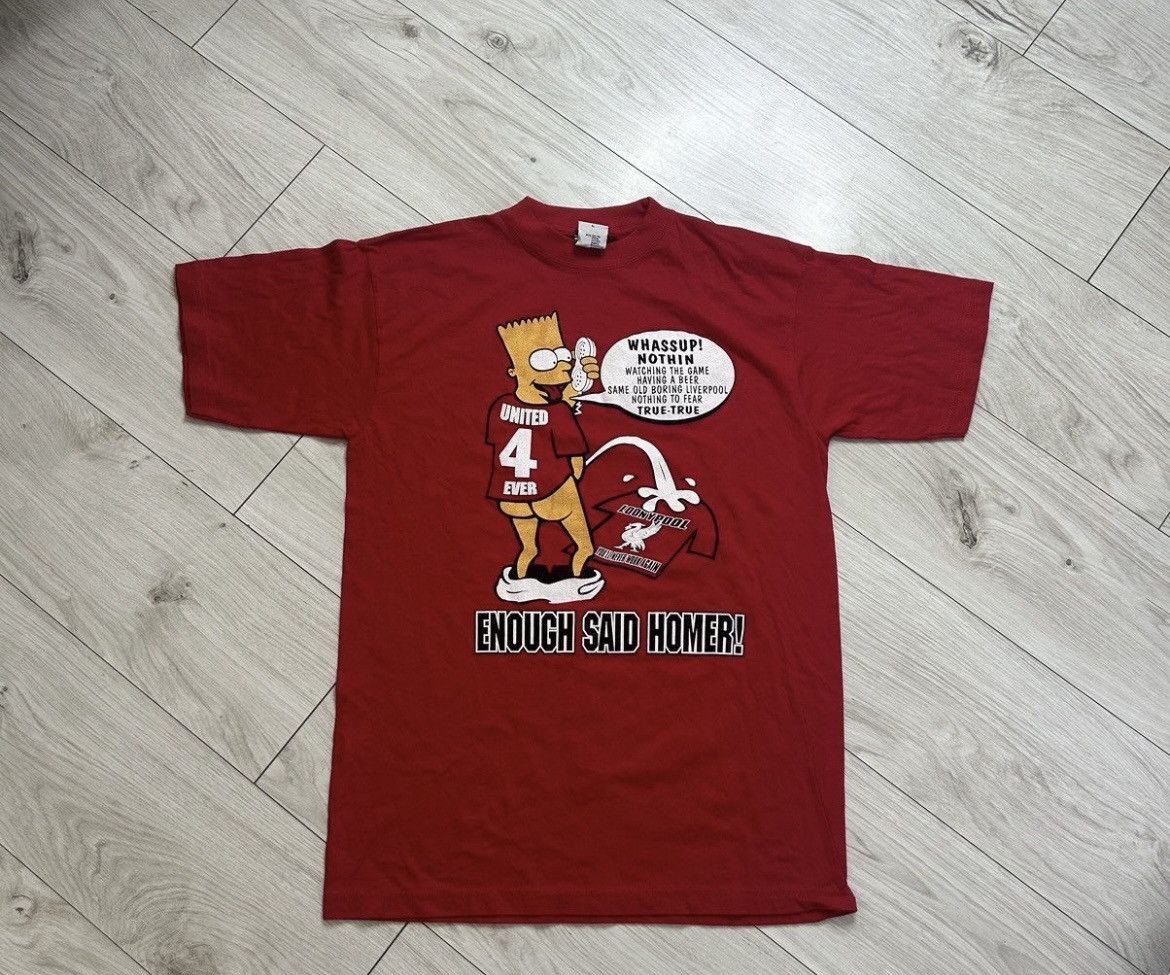 The Simpsons Vintage Bart Simpsons jersey humor Liverpool soccer jersey Size US L / EU 52-54 / 3 - 1 Thumbnail