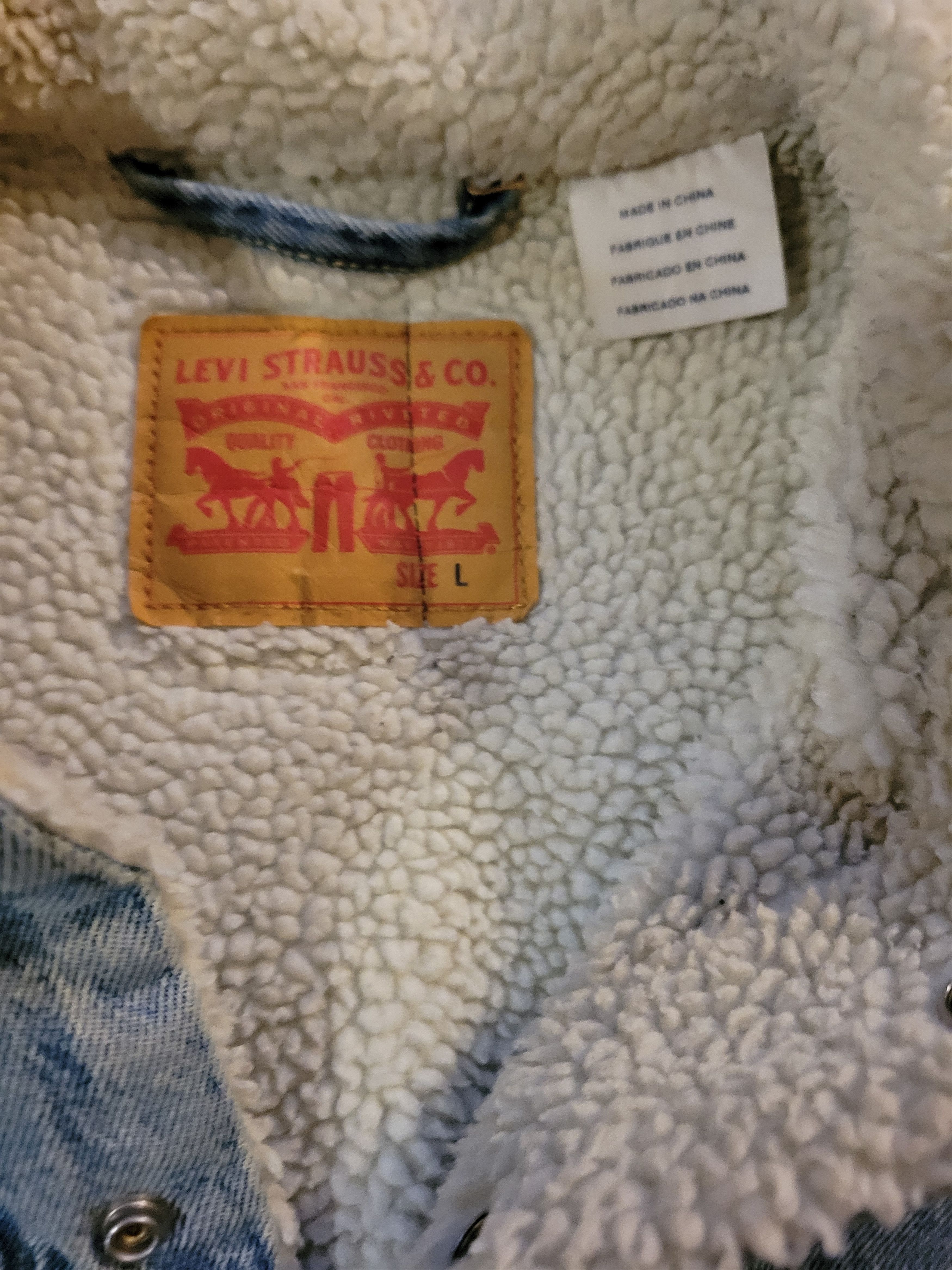 Levi's Levi's Sherpa lined jacket with patches Size US L / EU 52-54 / 3 - 2 Thumbnail