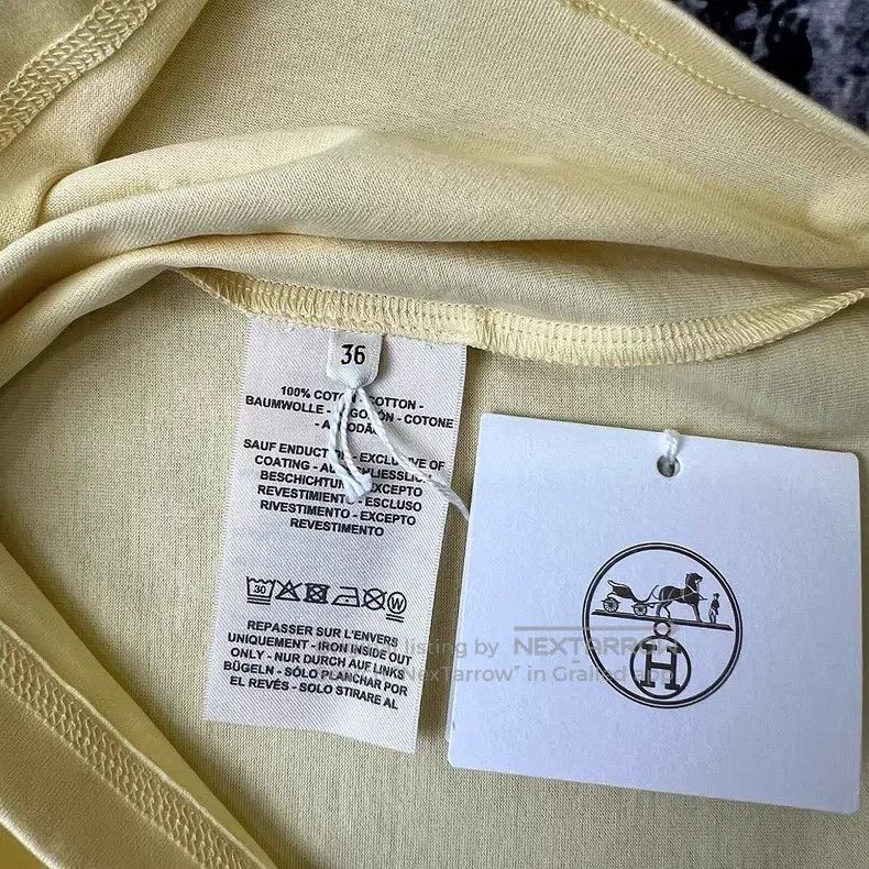 Hermes Hermes Rainbow pony yellow short-sleeve T-shirt, silk knit Size XS / US 0-2 / IT 36-38 - 4 Thumbnail
