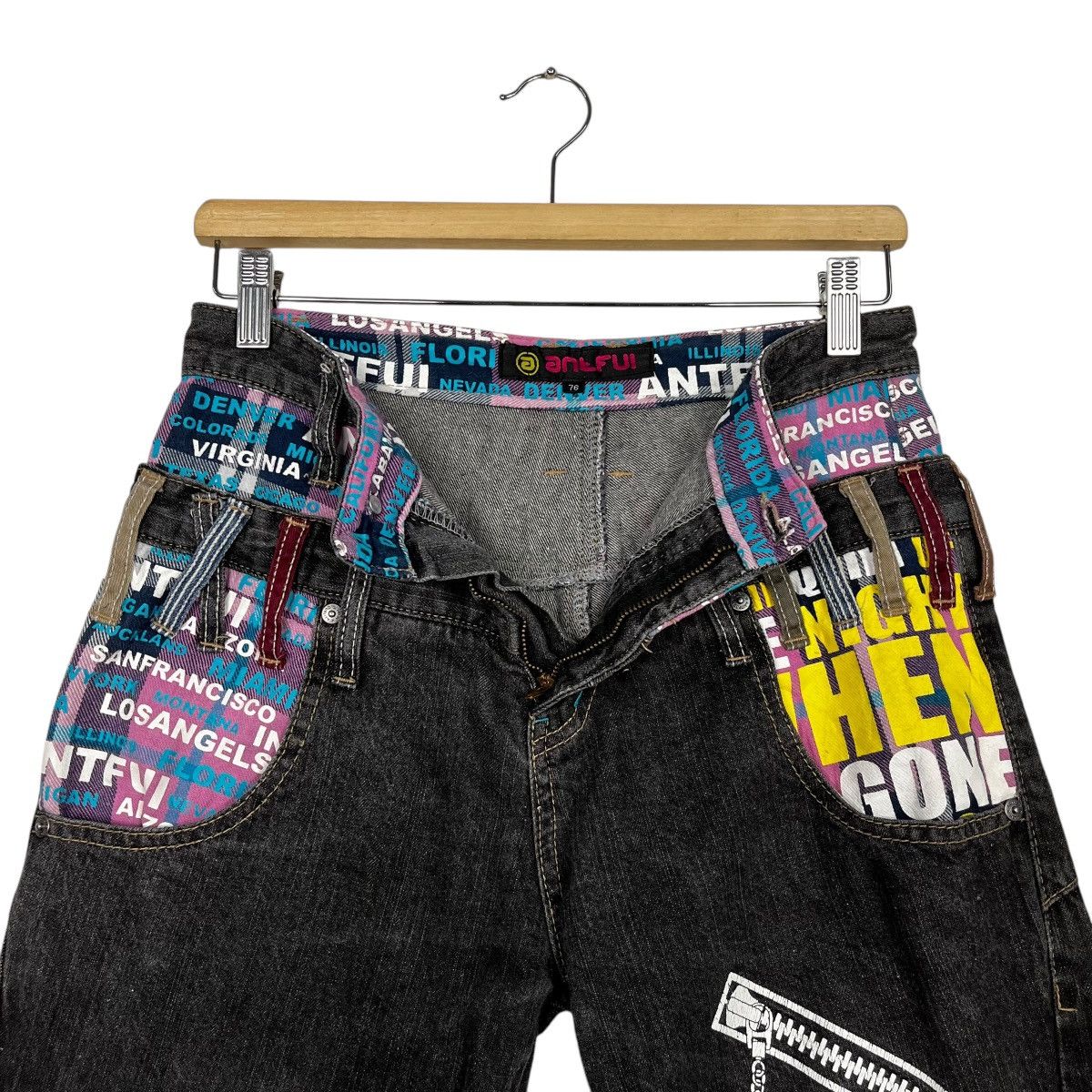 Japanese Brand Vintage Antful Double Waist Seditionaries Denim Jeans Size US 28 / EU 44 - 15 Thumbnail