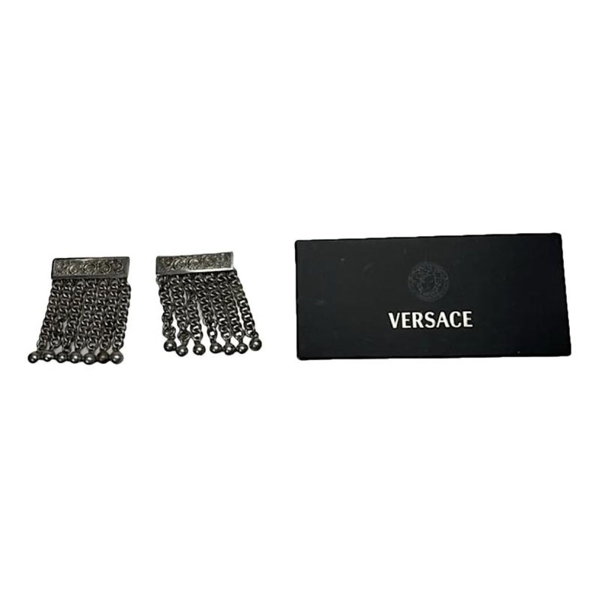 Versace Anthracite Metal Jewellery Set Size ONE SIZE - 1 Thumbnail