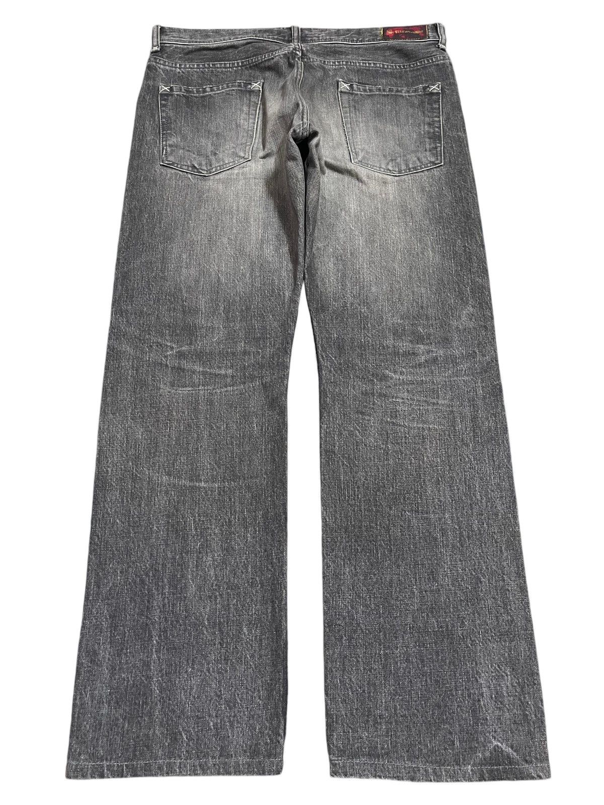 Studio D'Artisan Vintage Japan Studio Oribe Faded Wash Distress Loose Jeans Size US 35 - 2 Thumbnail