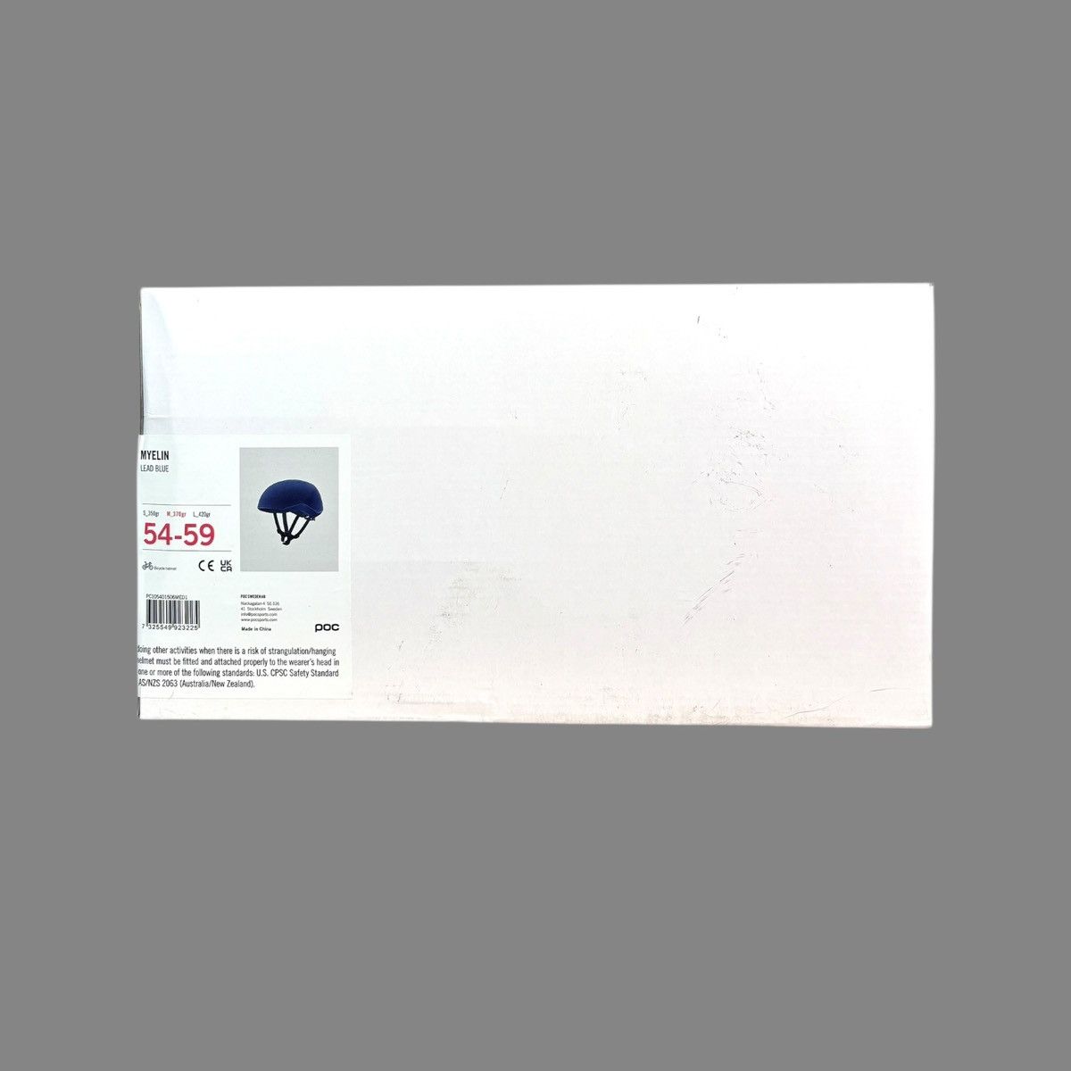 Other POC Myelin Lead Blue Covered Bicycle Helmet Sz M 54-59 cm Size ONE SIZE - 18 Thumbnail