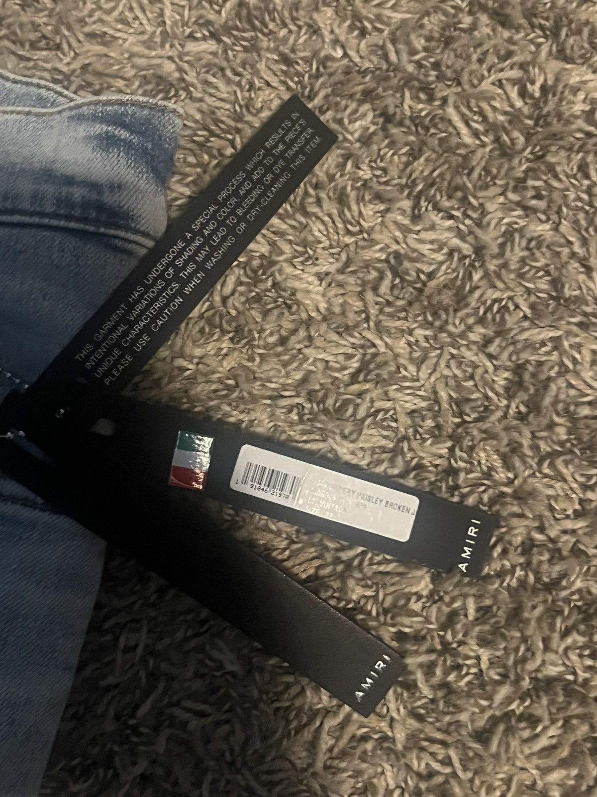 Amiri Amiri Embroidery Broken J (DM me to negotiate) Size US 32 / EU 48 - 5 Thumbnail