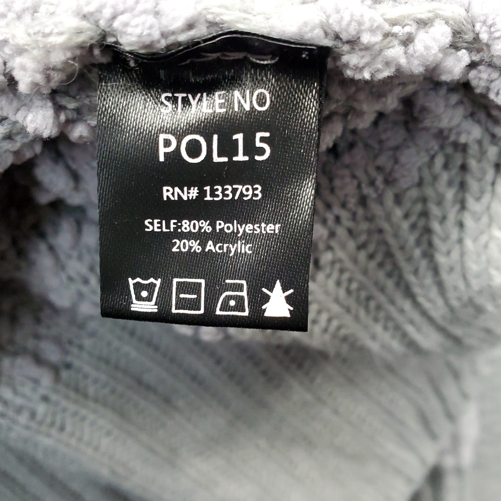 Vintage POL Popcorn Chenille Hooded Sweater Womens S Gray High Low Slit Drawstring POL15 Women Sweater Hoodie Pullover Knit Slim Casual Winter Fall Buttress Size S / US 4 / IT 40 - 6 Thumbnail