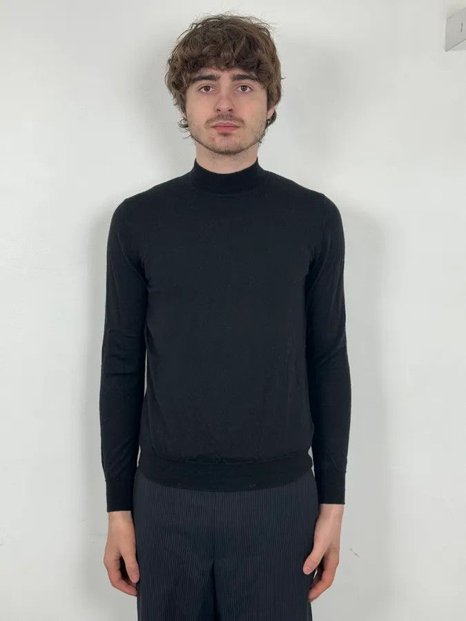 AW2021 Prada Minimalist Black Wool Sweater
