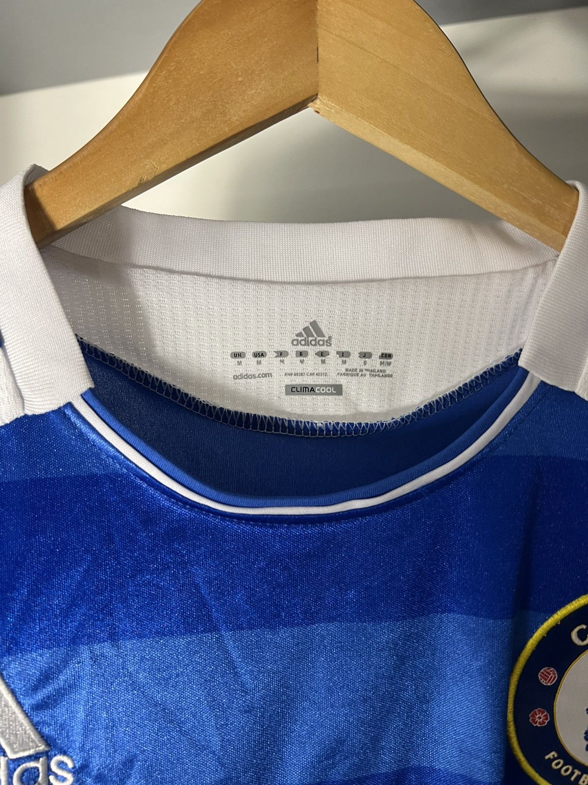 Vintage VERY RARE ADIDAS FC CHELSEA LONDON ENGLAND SOCCER JERSEY Y2K Size US M / EU 48-50 / 2 - 6 Thumbnail