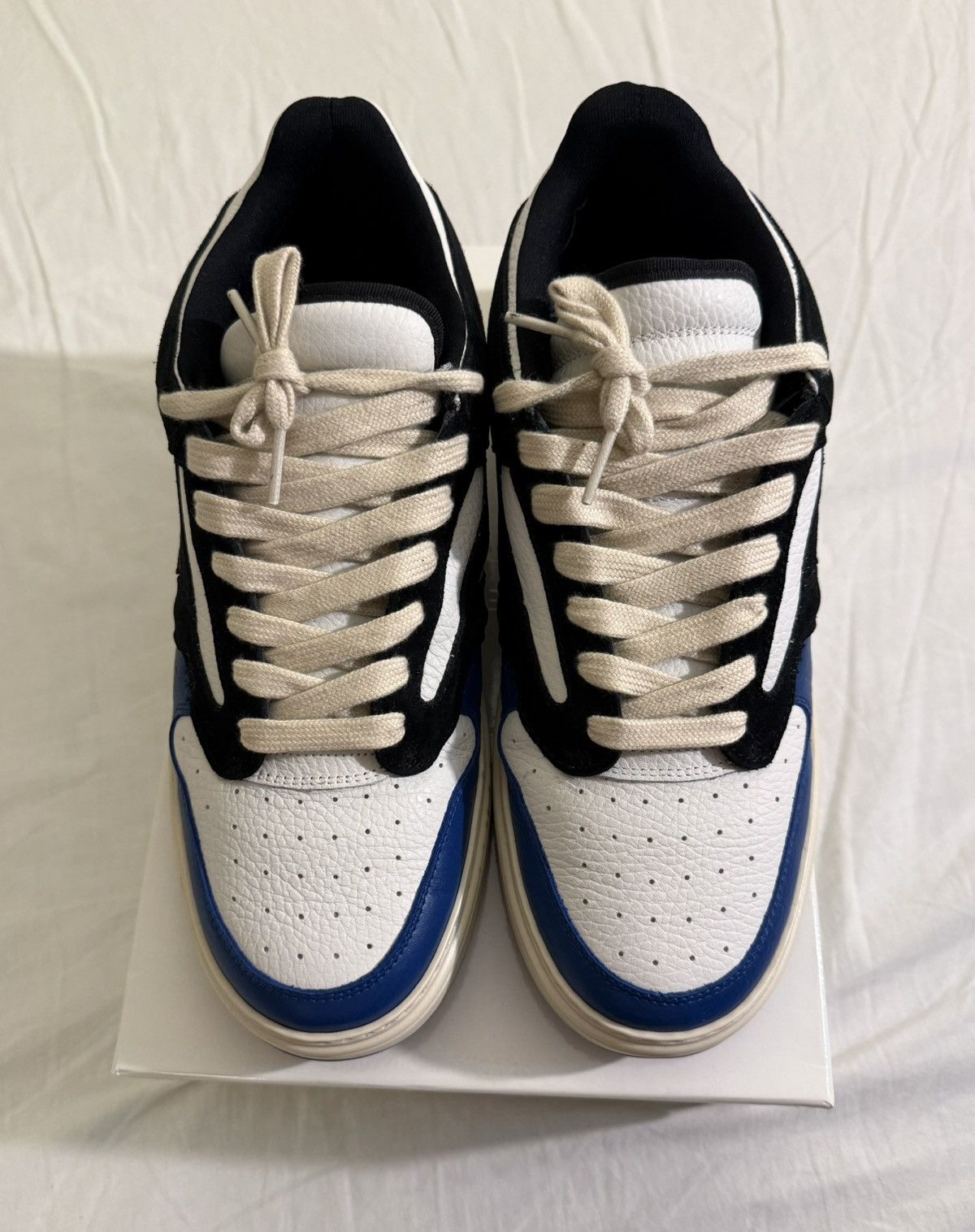 Represent Clo. REPRESENT Reptor Low Leather Sneakers Cobalt Blue 44 / 11 Size US 11 / EU 44 - 2 Thumbnail