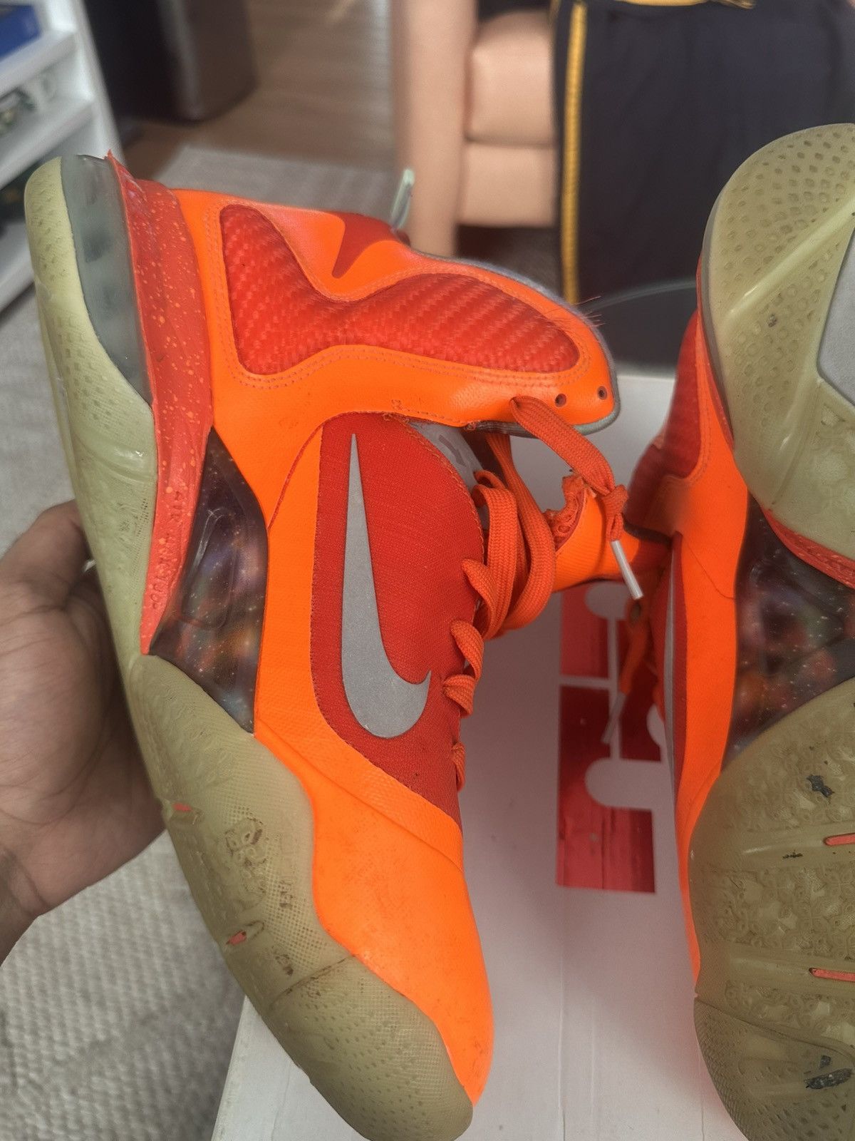 Nike Nike Lebron 9 IX Big Bang Galaxy All Star Orange Sz 10.5 Size US 10.5 / EU 43-44 - 11 Thumbnail