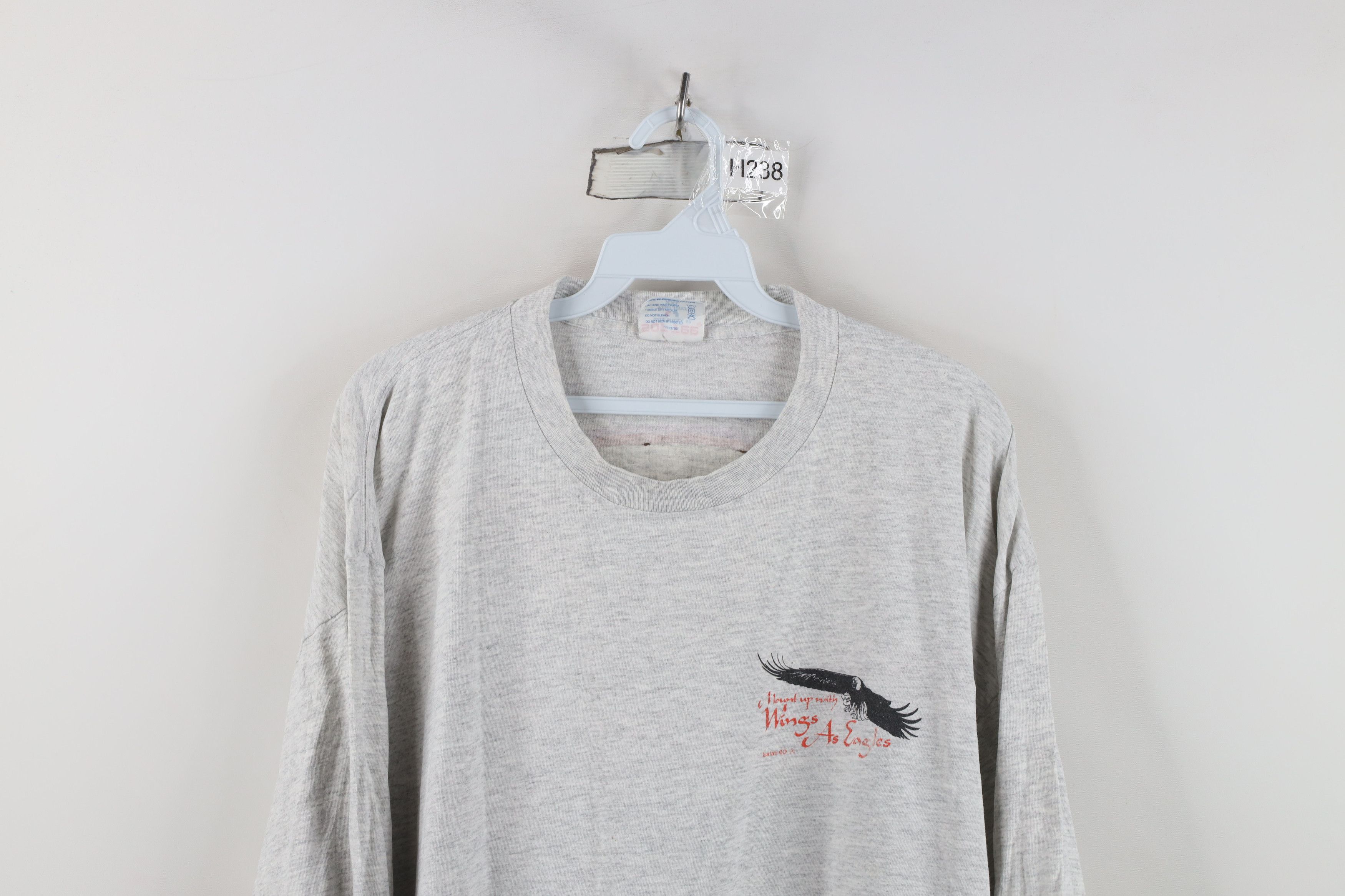 Vintage Vintage 90s Isaiah 40:31 Lord Eagle Long Sleeve T-Shirt USA Size US XXL / EU 58 / 5 - 2 Thumbnail