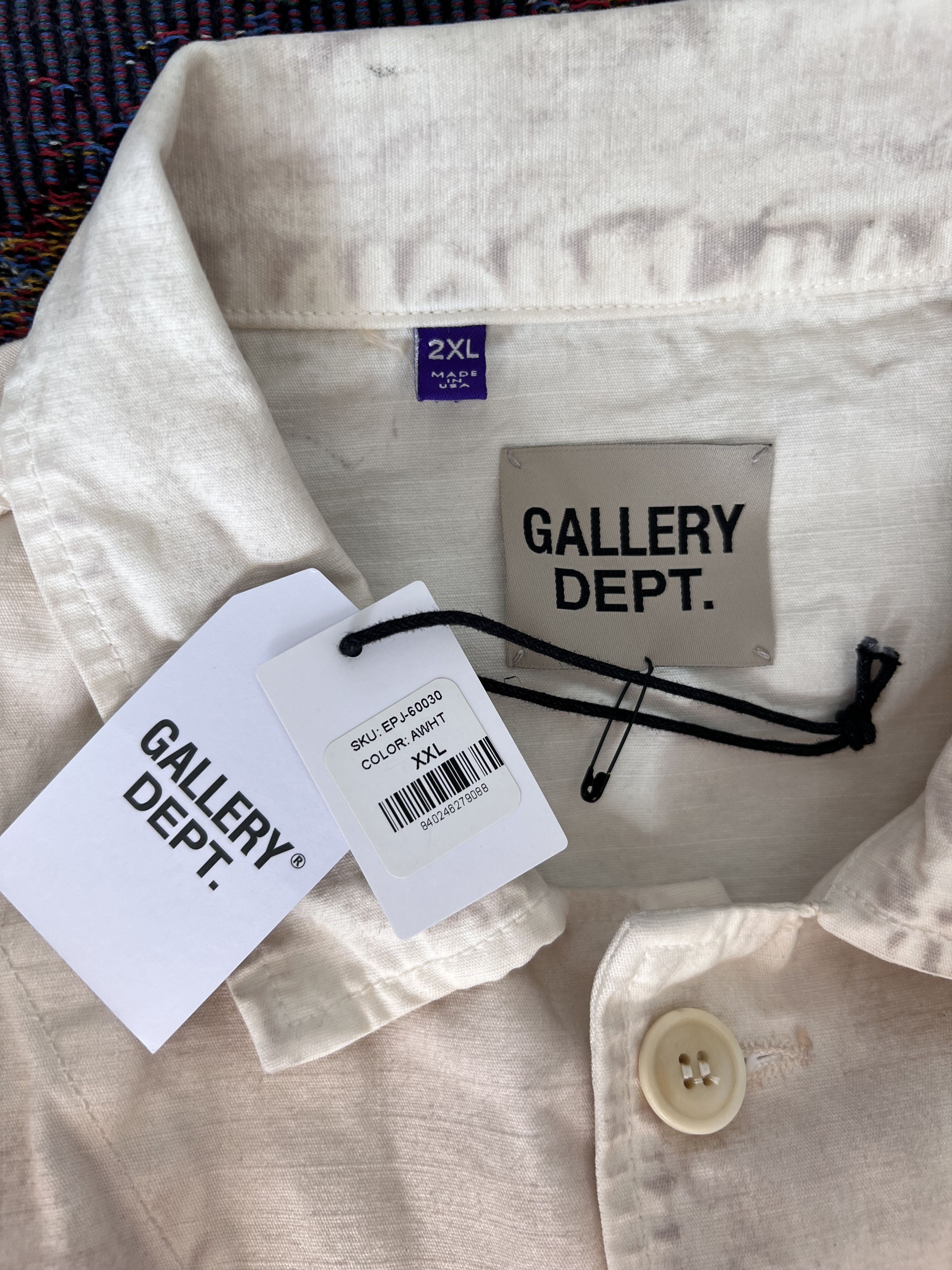 Gallery Dept. Gallery Dept. EP Paint Splatter Jacket in White Size US XXL / EU 58 / 5 - 10 Thumbnail