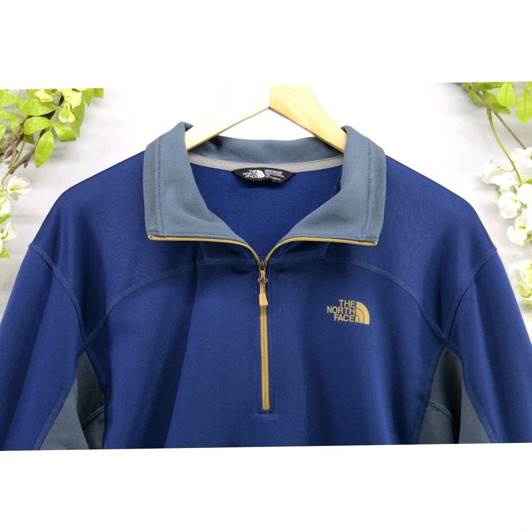 The North Face The North Face Pullover L Blue Gray Fleece 1/4 Zip Jacket Mens Size US L / EU 52-54 / 3 - 3 Thumbnail