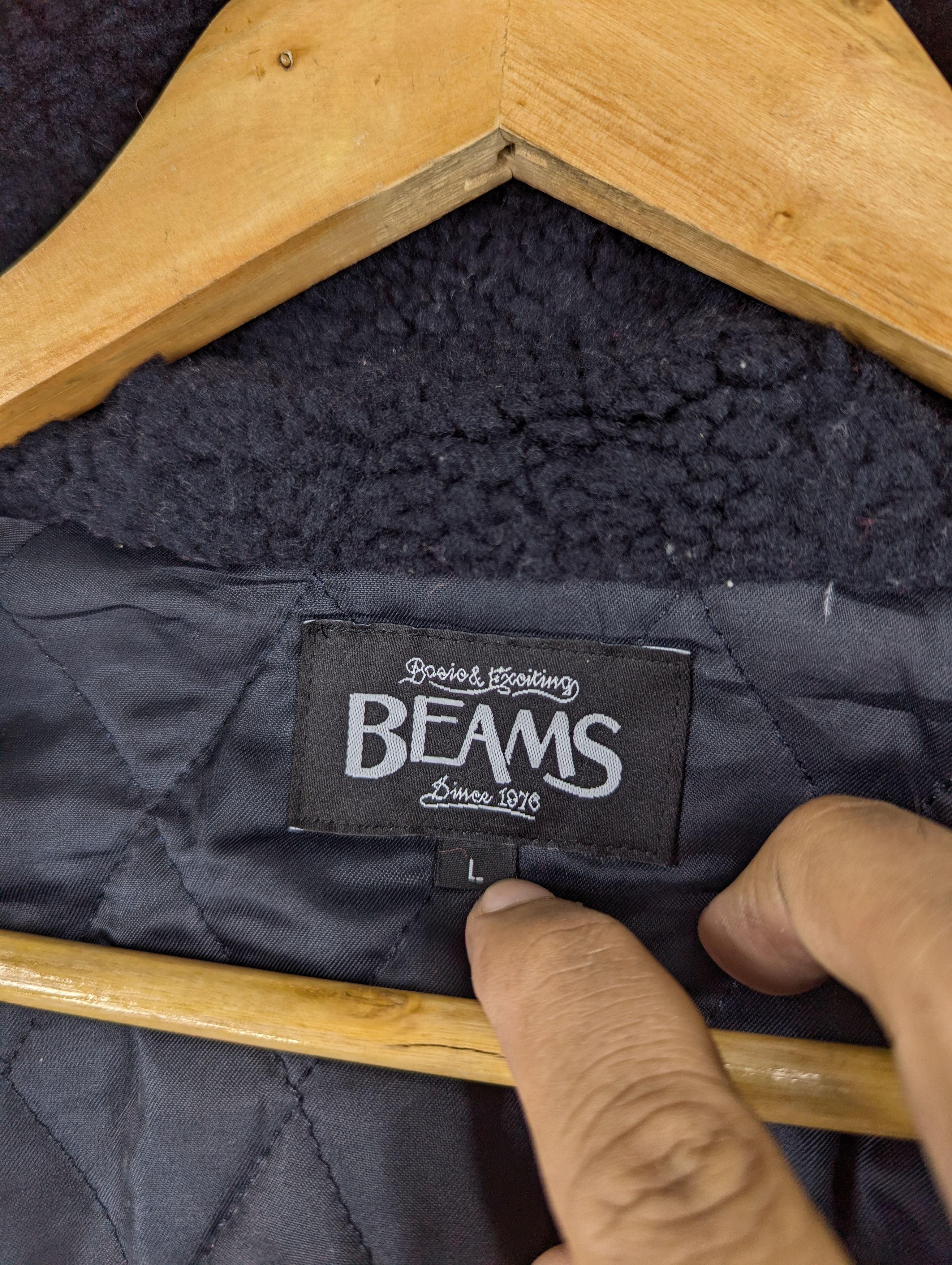 Beams Plus Japanese Brand Beams Quilted Lined Wool Hoodie Jacket Size US L / EU 52-54 / 3 - 9 Thumbnail