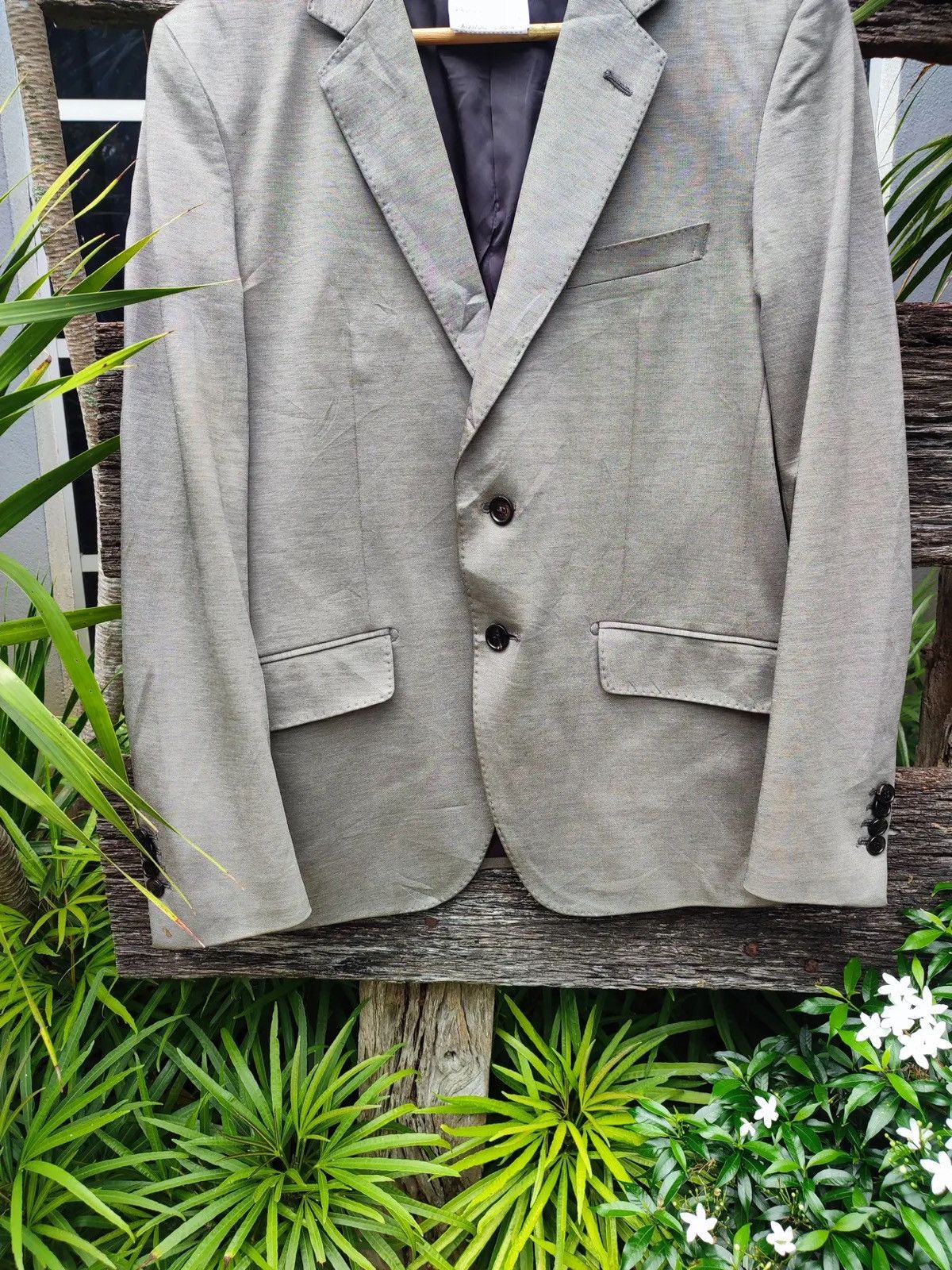 Katharine Hamnett London Katharine Hamnett London Structured Blazer – Cotton Blend Size 40R - 3 Thumbnail