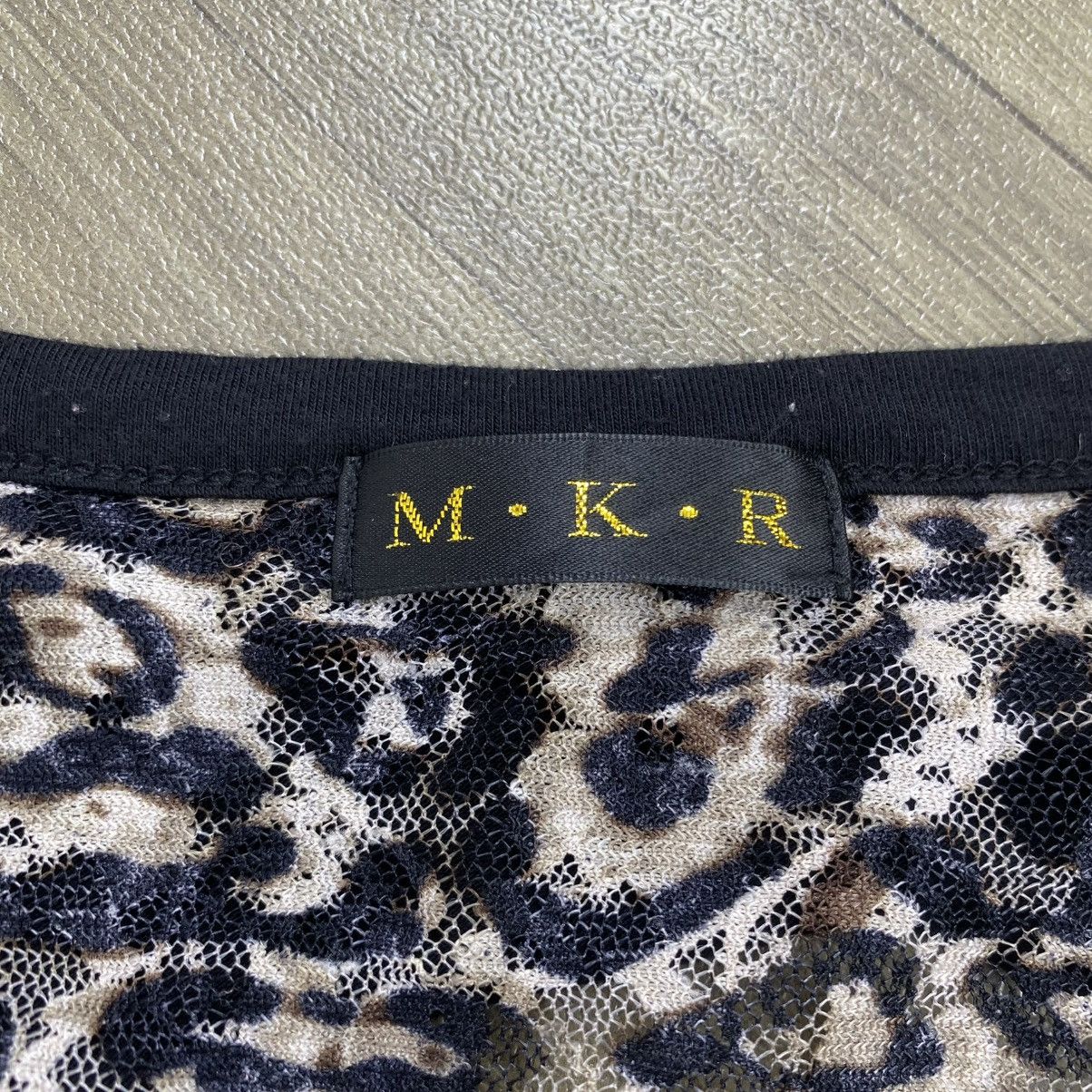 If Six Was Nine 2000s MKR Studded Leopard Poem Punk Lgb Gothic Longsleeve Size US S / EU 44-46 / 1 - 5 Thumbnail
