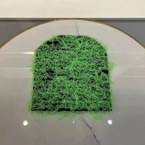 Other Y2K Knitted Mossy Beanie Hat Size ONE SIZE - 2 Thumbnail