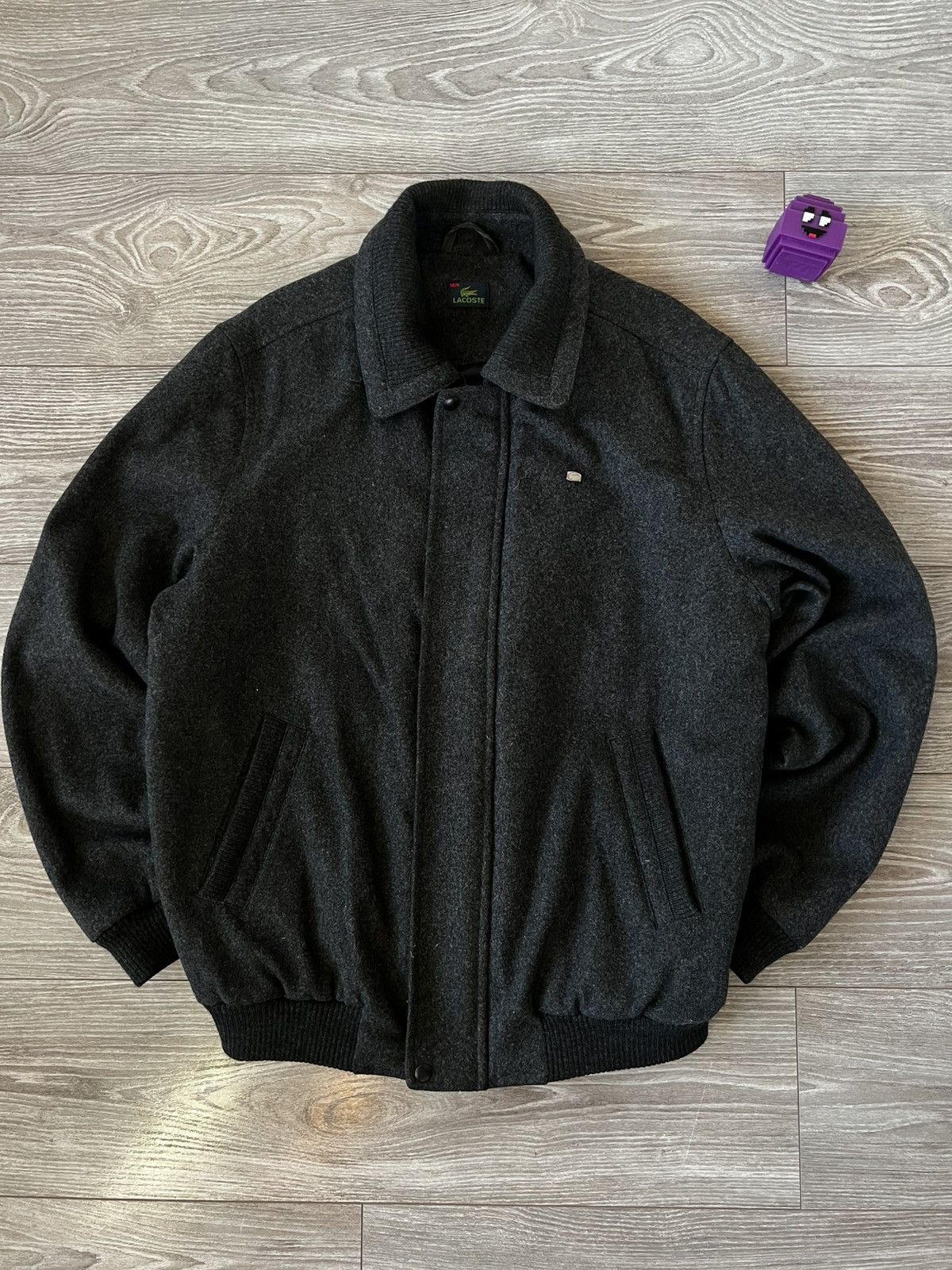 Lacoste Vintage Lacoste Laine Wool Men’s Luxury Coat Insulate Jacket Size US XL / EU 56 / 4 - 2 Thumbnail