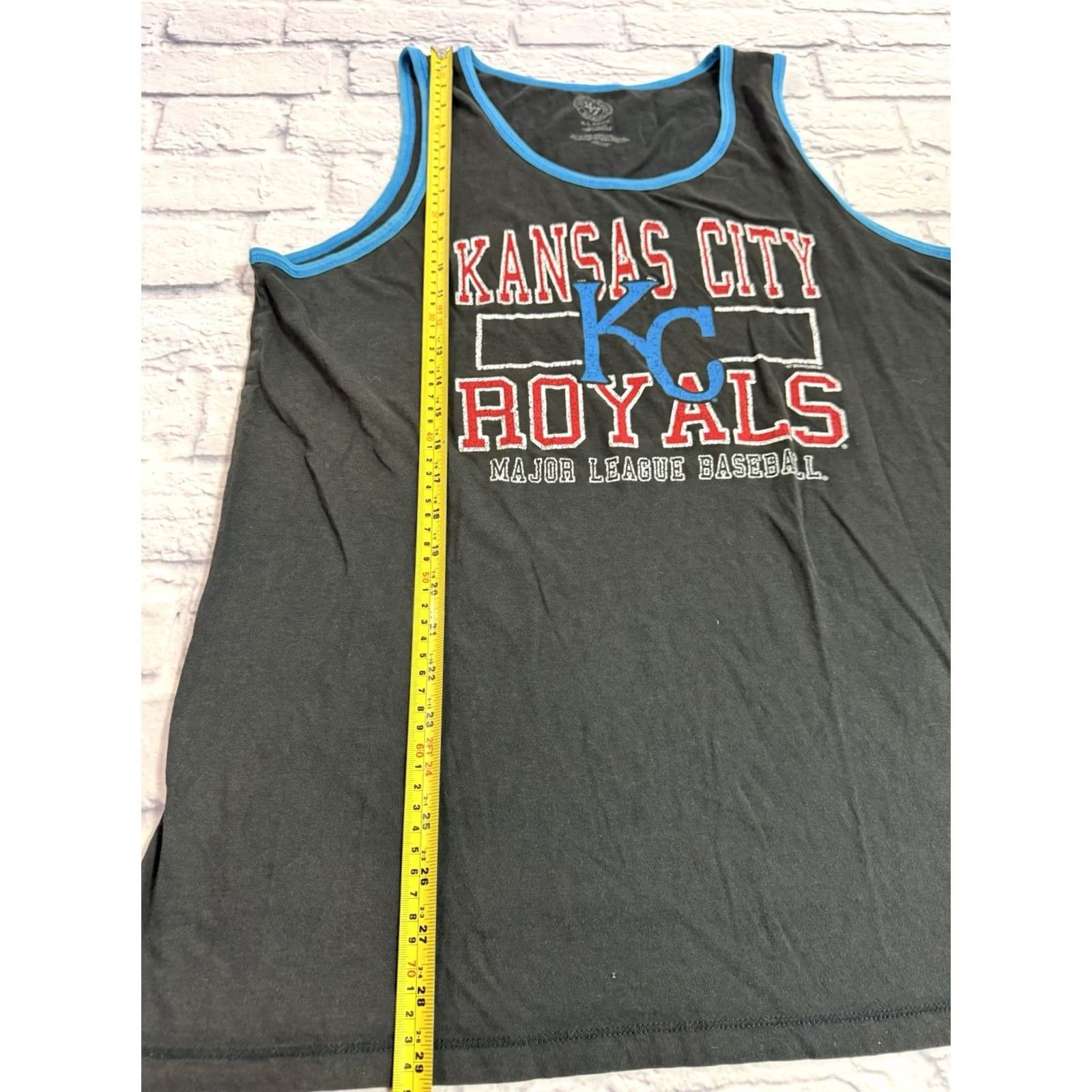 MLB Forty Seven KC Kansas City Royals MLB Black Blue Tank Top Mens XL EUC T-Shirt Brand Forty Seven Size US XL / EU 56 / 4 - 6 Thumbnail