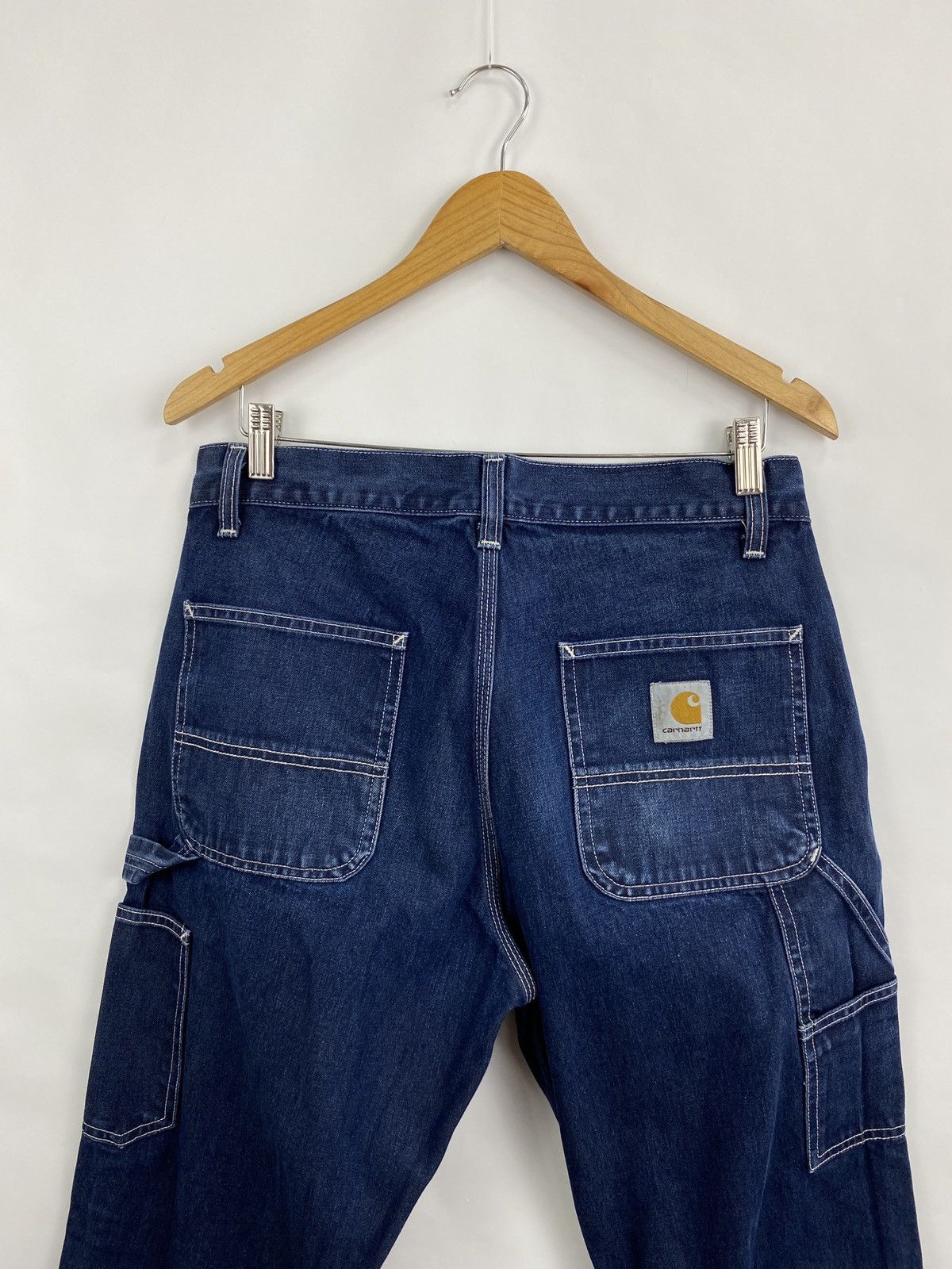 Carhartt 🇺🇸 Vintage 90s Carhartt Work Denim Jeans Rare Retro Hype Y2K Size US 32 / EU 48 - 3 Thumbnail