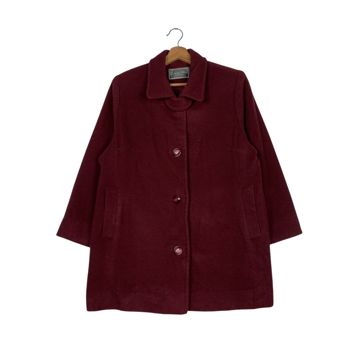 Vintage Christian Dior Monsieur Wool Overcoat