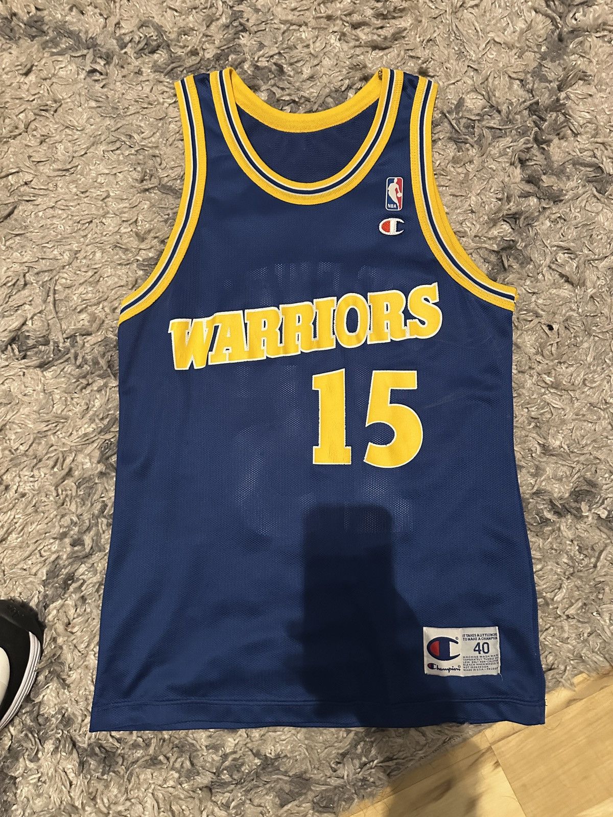 Champion × Vintage Sz40 Vintage Champion Latrell Sprewell Golden State Warriors Size US XXS / EU 40 - 2 Thumbnail