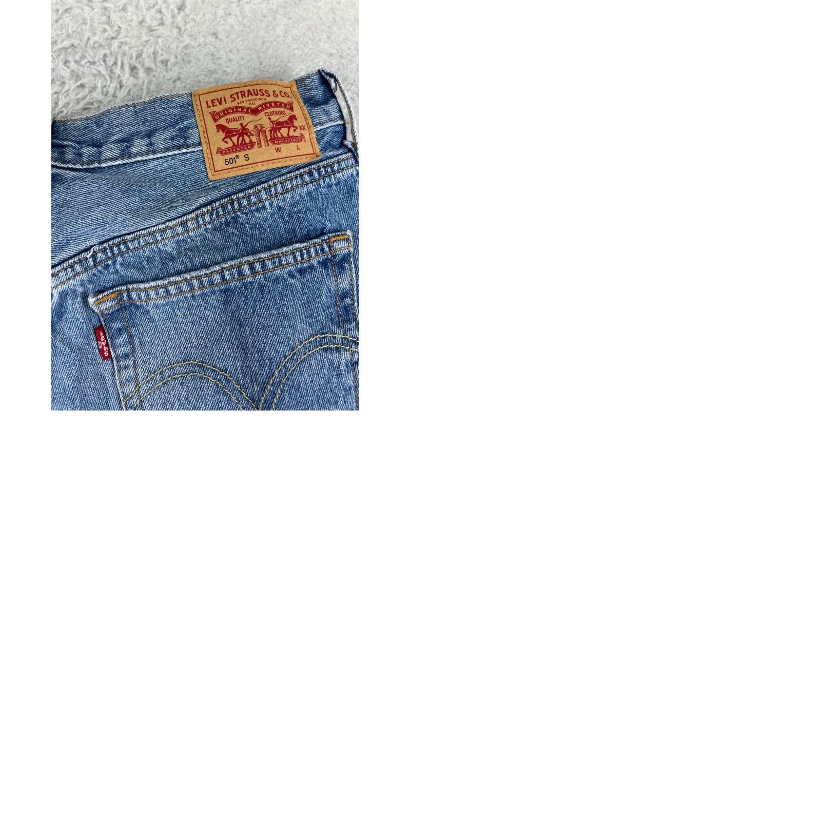 Levi's Levi's 501 Jeans Denim Blue 29x27 Skinny Regular Button Fly Distressed Vintage? No (not vintage) Size 29" - 11 Thumbnail