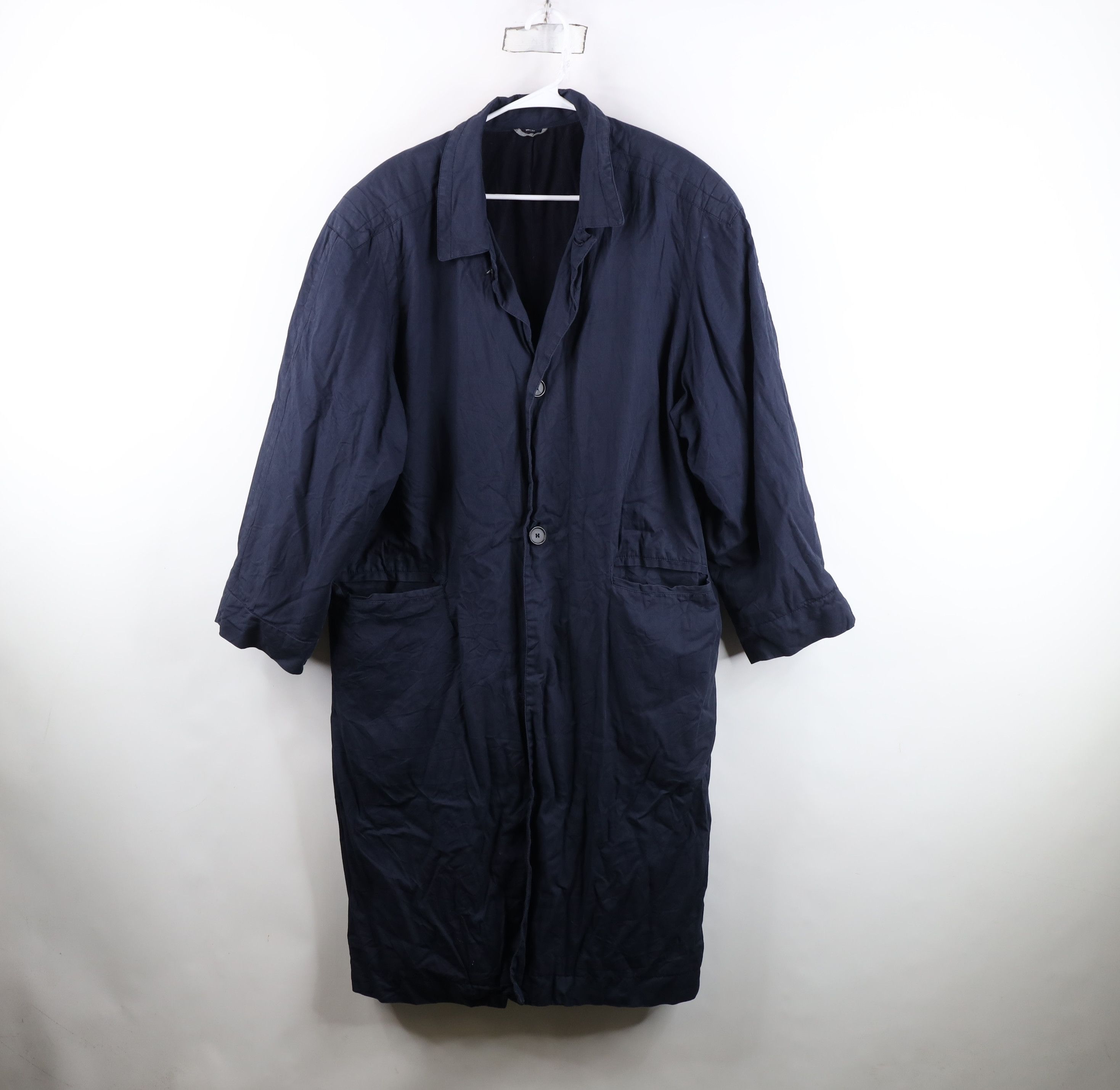 Vintage Vintage 50s 60s Streetwear Lined Rayon Gabardine Trench Coat Size US XXL / EU 58 / 5 - 1 Thumbnail