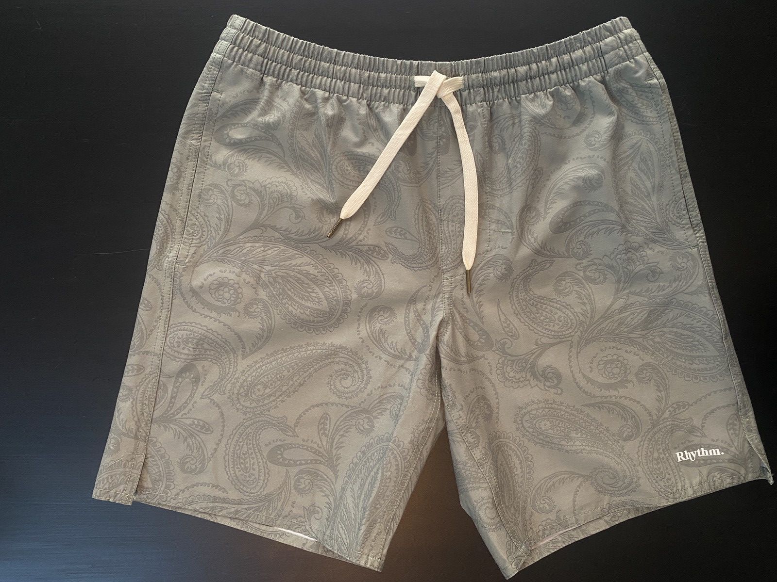 Rhythm living swim shorts Green Jade paisley men’s 30