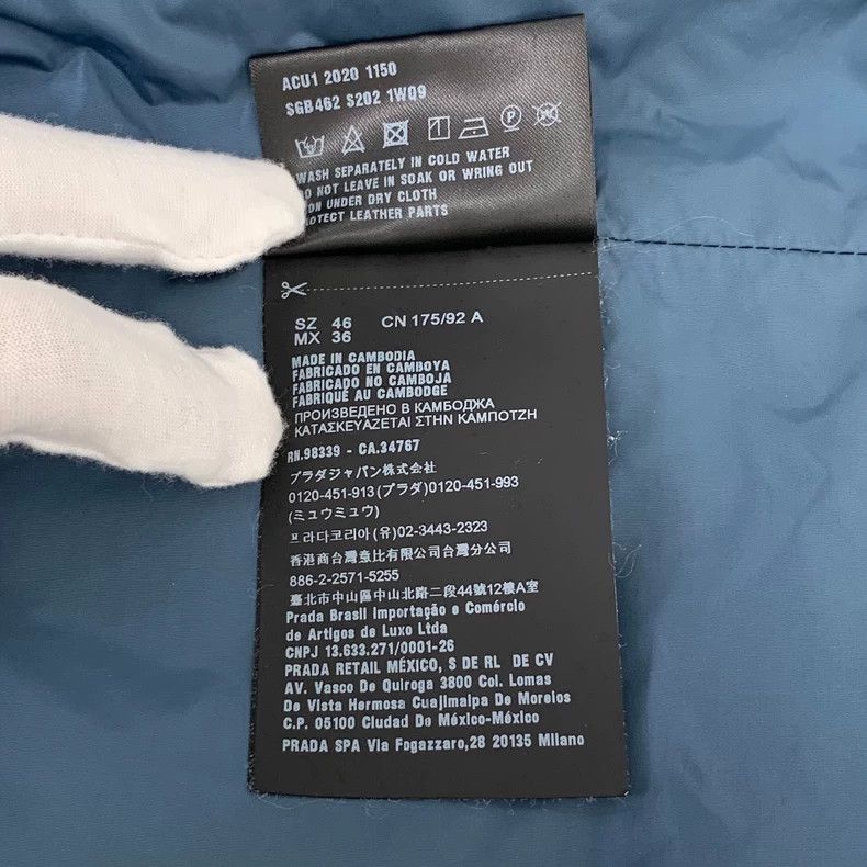 Prada Prada Blue triangle logo hooded zipper jacket 2501-Nextarro Size US S / EU 44-46 / 1 - 8 Thumbnail