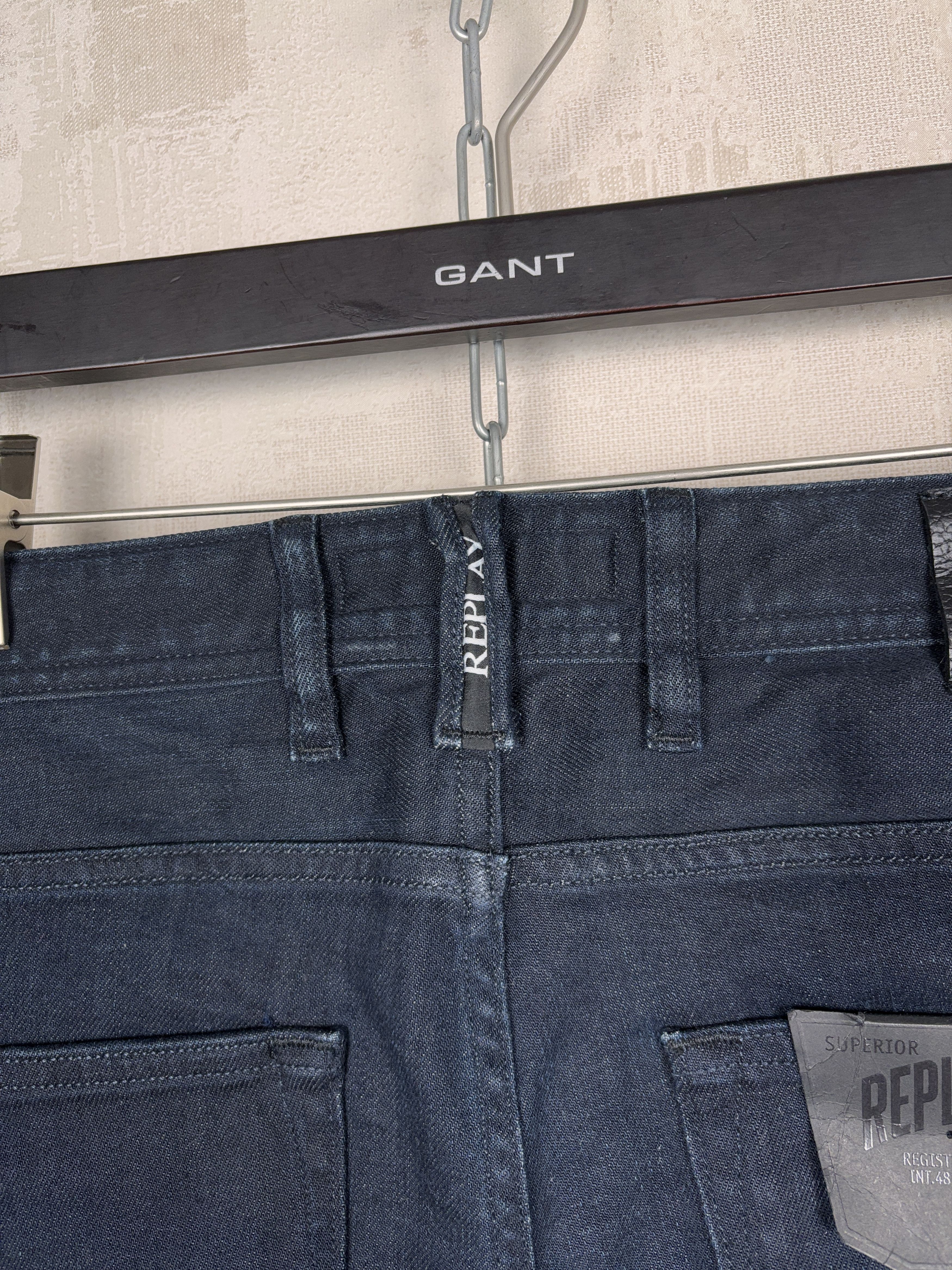 Replay Replay RBJ 901 Taper Jeans W 32 / L 34 Dark Blue RRP £ 125 Size US 32 / EU 48 - 4 Thumbnail