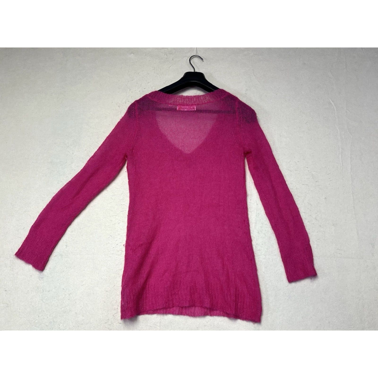 Anthropologie Anthropologie Charlie & Robin Blouse Shirt Women S-M Pink Mohair Knit Long Sleeve Lightweight Blouse Homе? Size S / US 4 / IT 40 - 2 Thumbnail