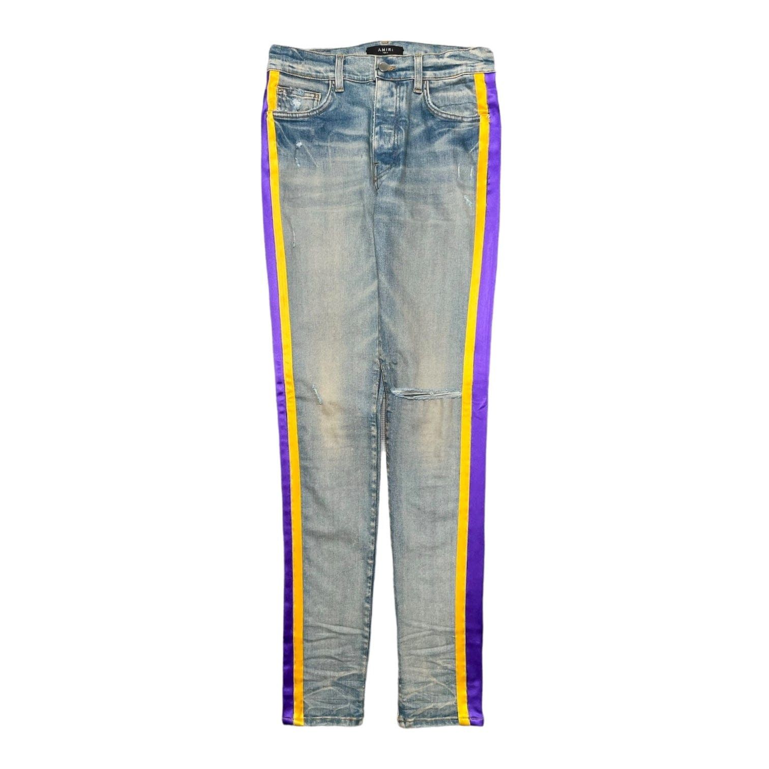 Amiri Amiri Lakers Track Jeans Clay Indigo Size US 31 - 1 Thumbnail