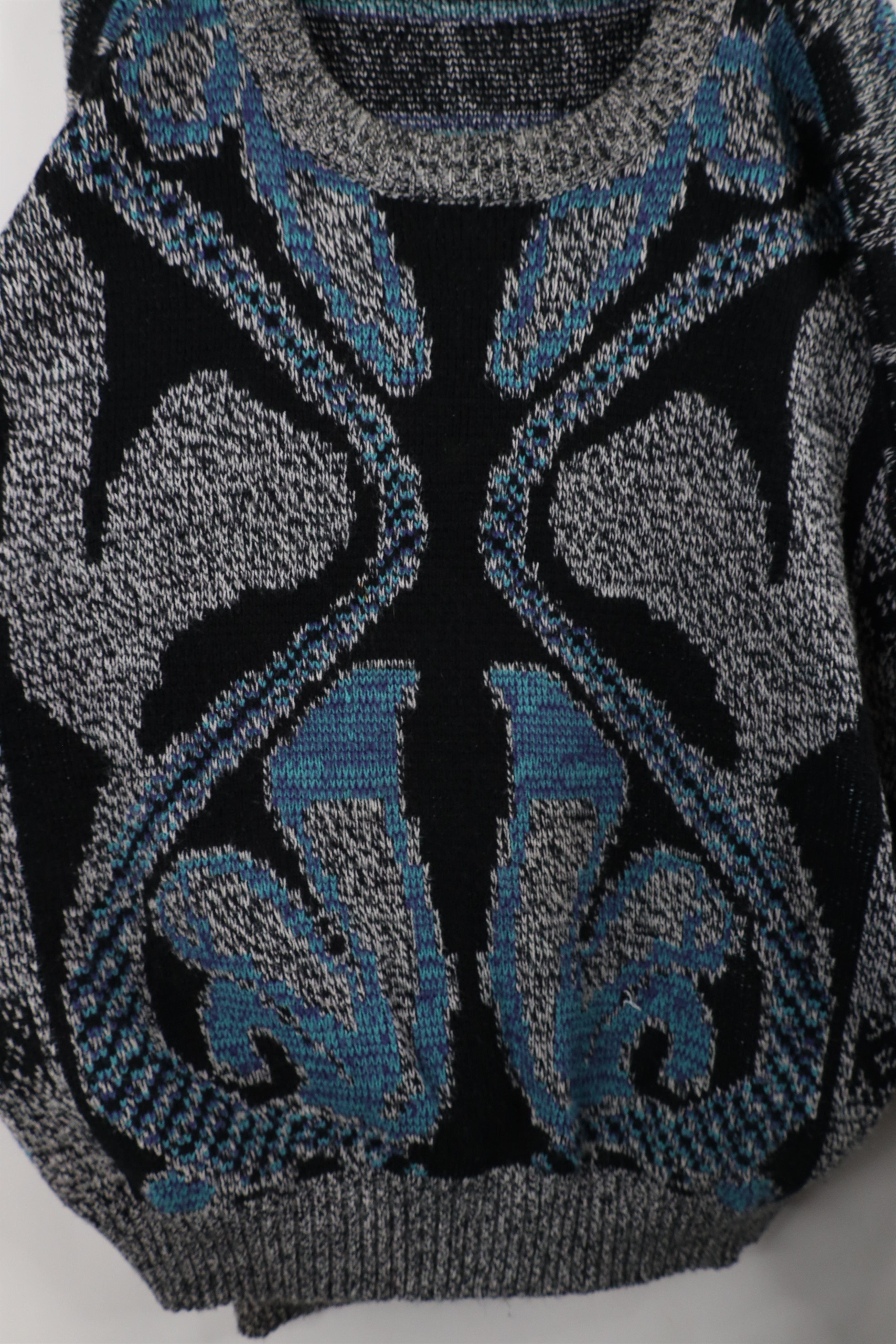 Vintage Vintage 90s Coogi Style Geometric Knit Crewneck Sweater Size US XXL / EU 58 / 5 - 4 Thumbnail