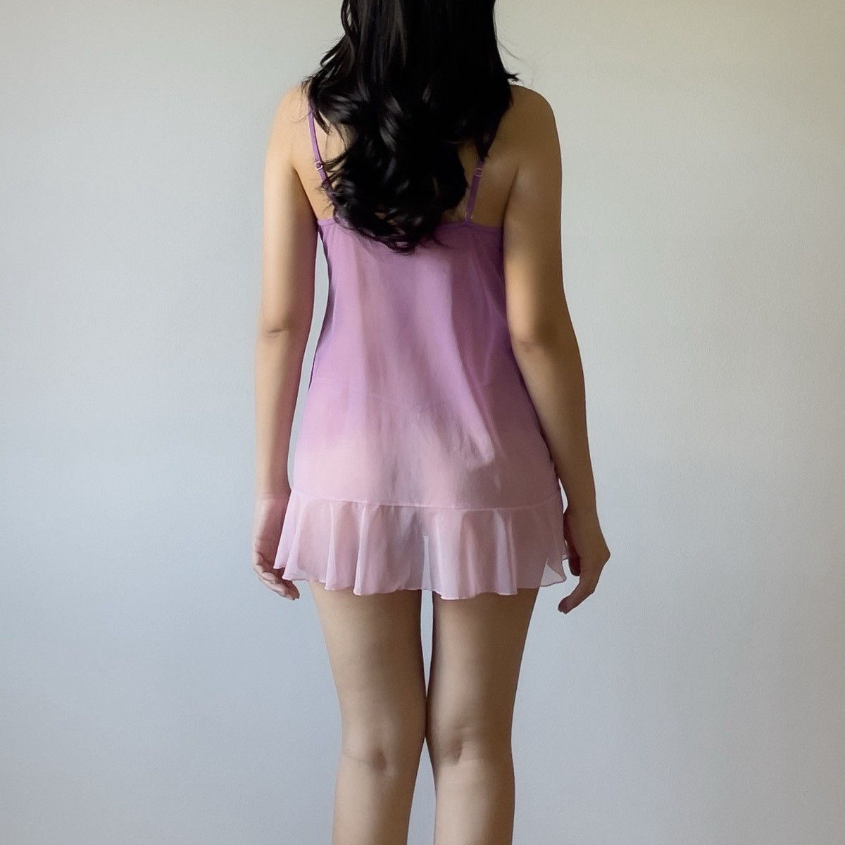 Victoria's Secret Victoria’s Secret Purple Pink Mesh Slip Dress (M–L) Size L / US 10 / IT 46 - 7 Thumbnail
