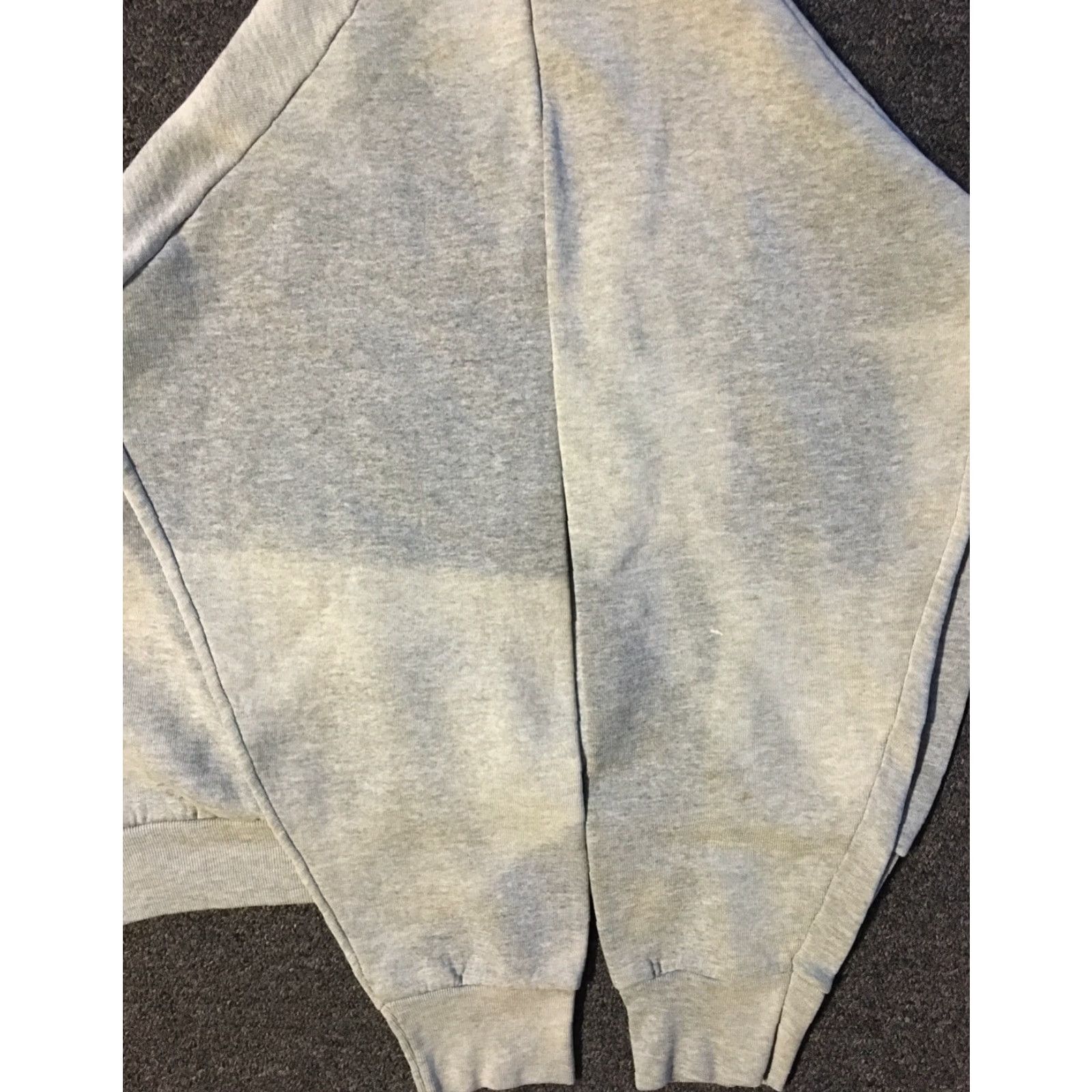 Fruit Of The Loom VINTAGE Fruit of the Loom Hoodie Mens S Gray 90s Grunge Punk Skate Surf Biker USA Distressed Faded Sweatshirt Size US S / EU 44-46 / 1 - 6 Thumbnail
